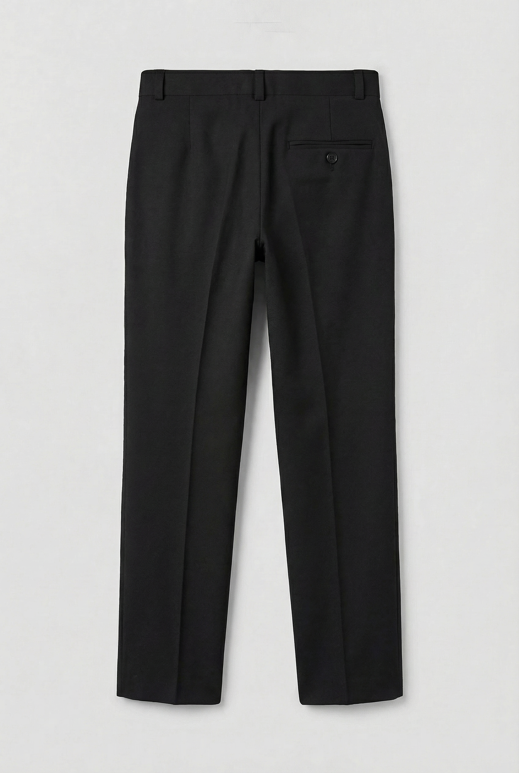 Boys Slim Fit Formal Trousers with Adjustable Waist - Black