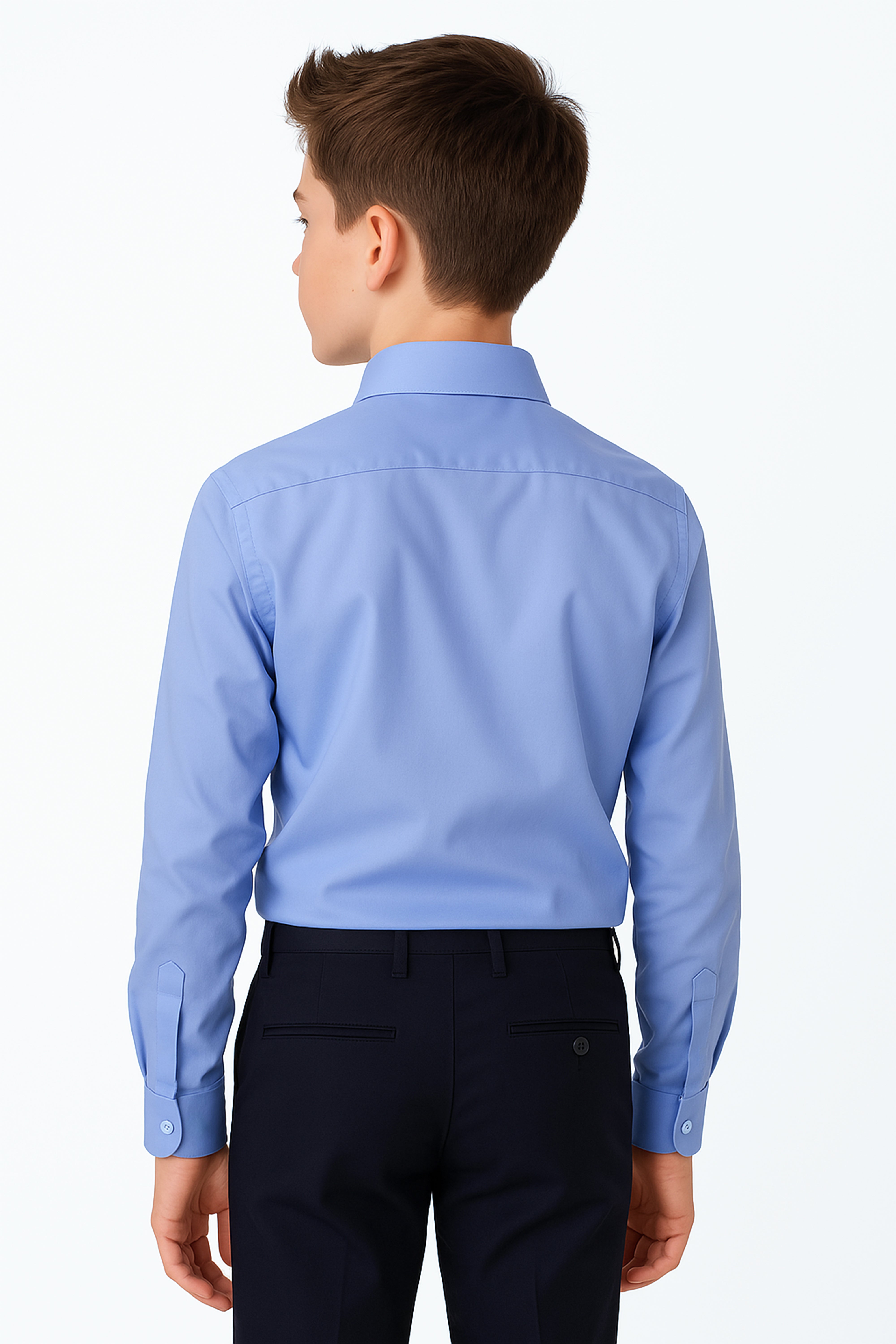 Chemise à col classique pour garçons - Harput - Bleu