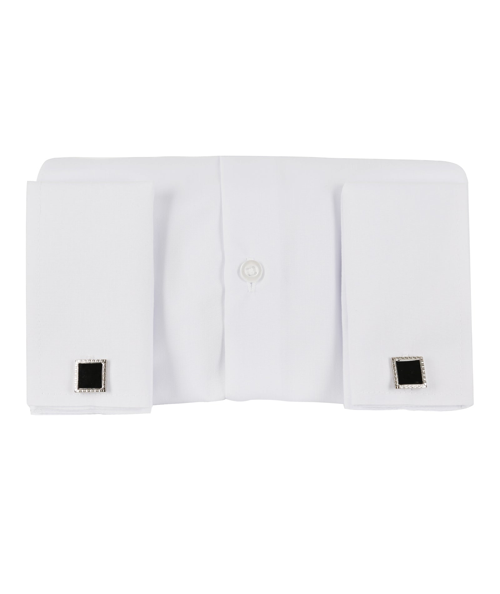 Chemise à Col Classique avec Boutons de Manchette pour Garçons - Ivoire