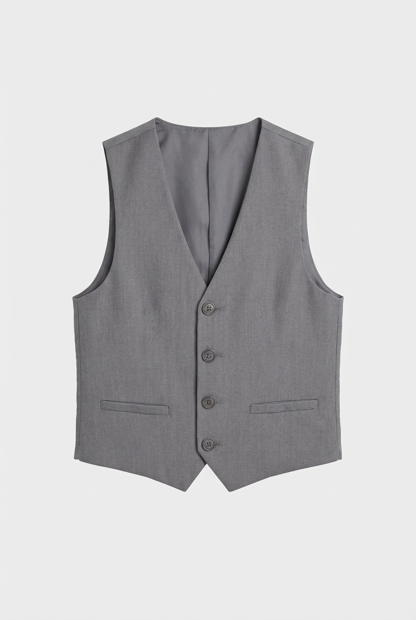 7-teiliger Slim Fit Twillanzug für Jungen - GRAU