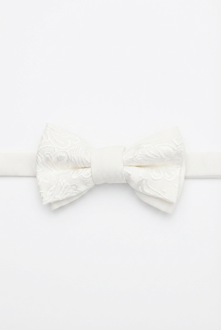 Babys & Jungen 4-teiliges Elfenbein Jacquard Smoking-Anzug - Roman - Elfenbein