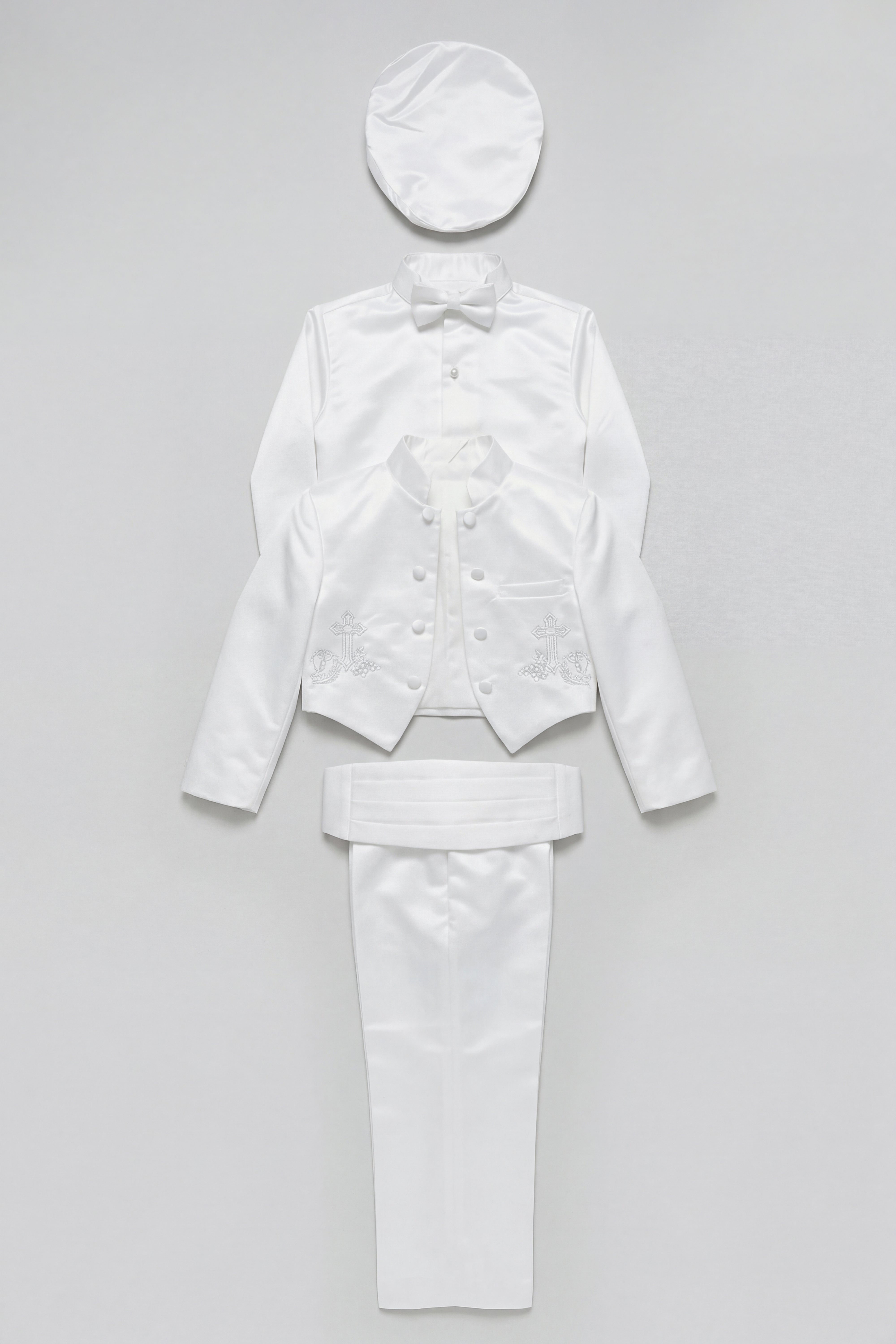 Baby Boys Christening Baptism Outfit - White