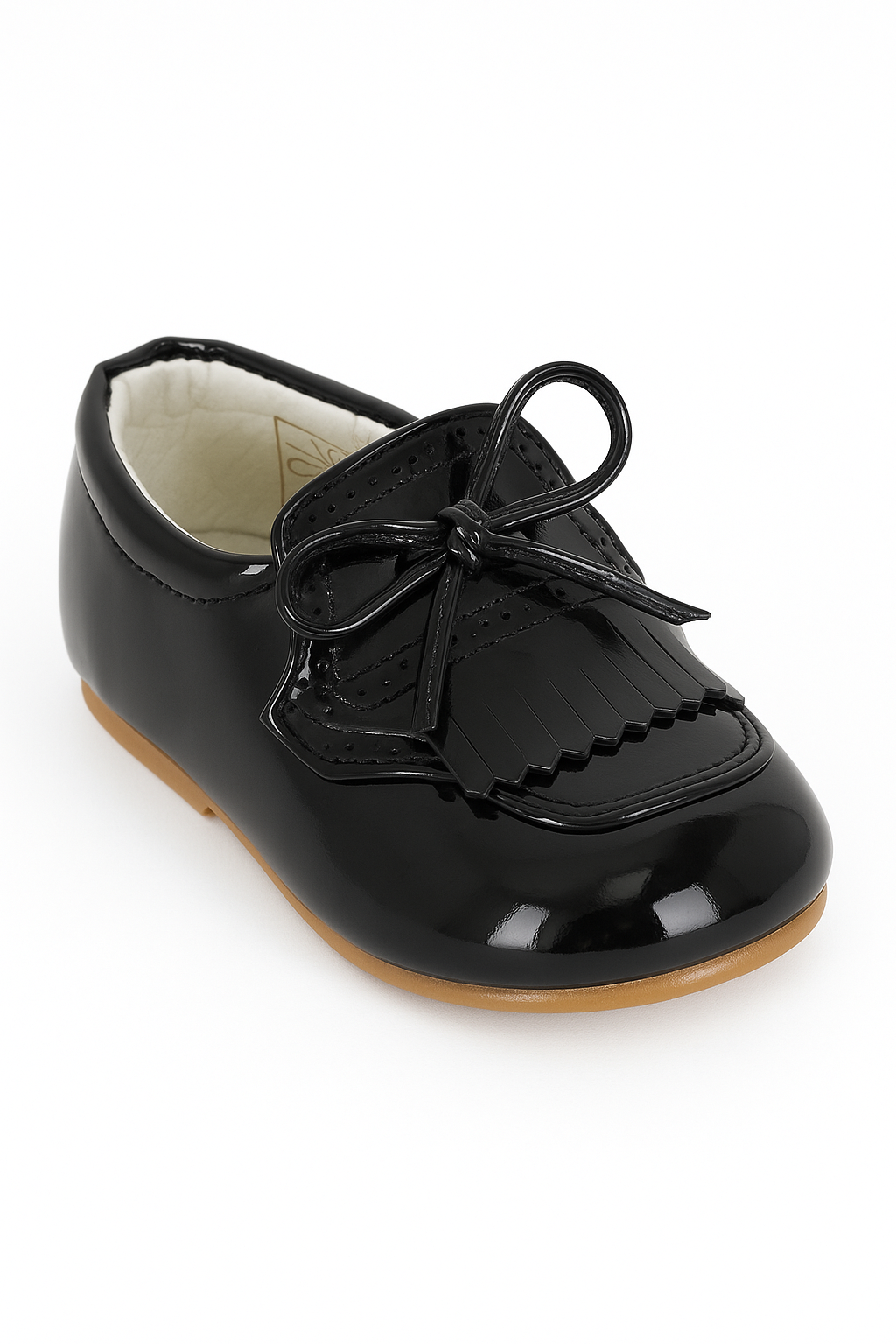 Baby Boys Pre- walker Patent Loafer - ADAM - Black Side Picture