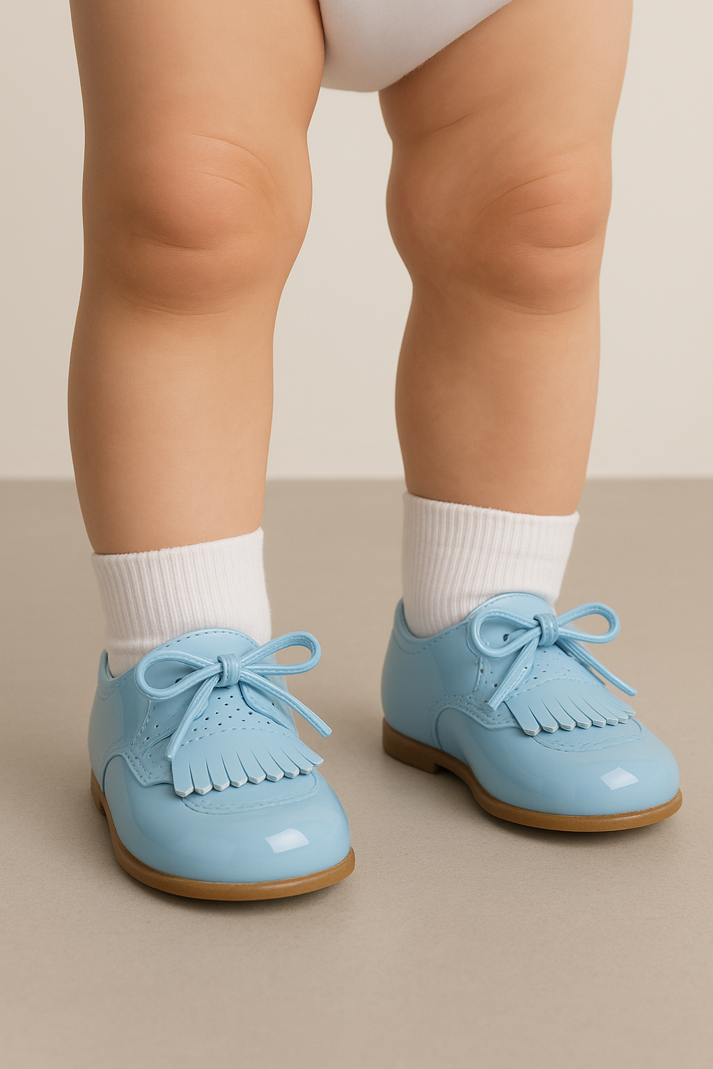 Baby Boys Pre- walker Patent Loafer - ADAM - Blue Model Picture
