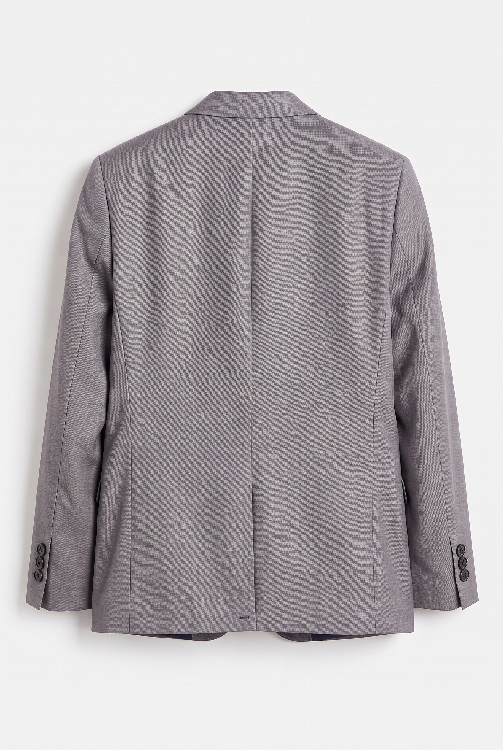 Boys 3-Piece Tailored Fit Grey Formal Suit - Edward Blazer Back Picture