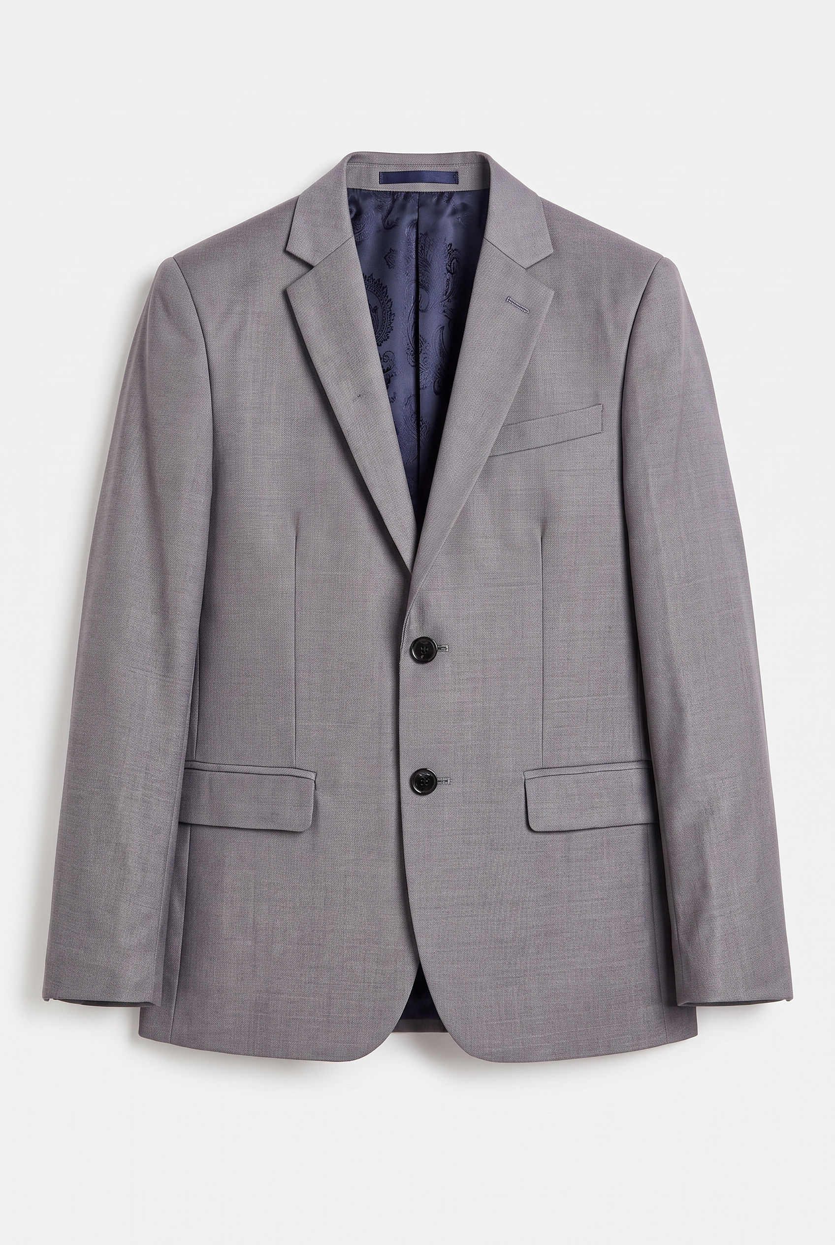 Boys 3-Piece Tailored Fit Grey Formal Suit - Edward Blazer Picture
