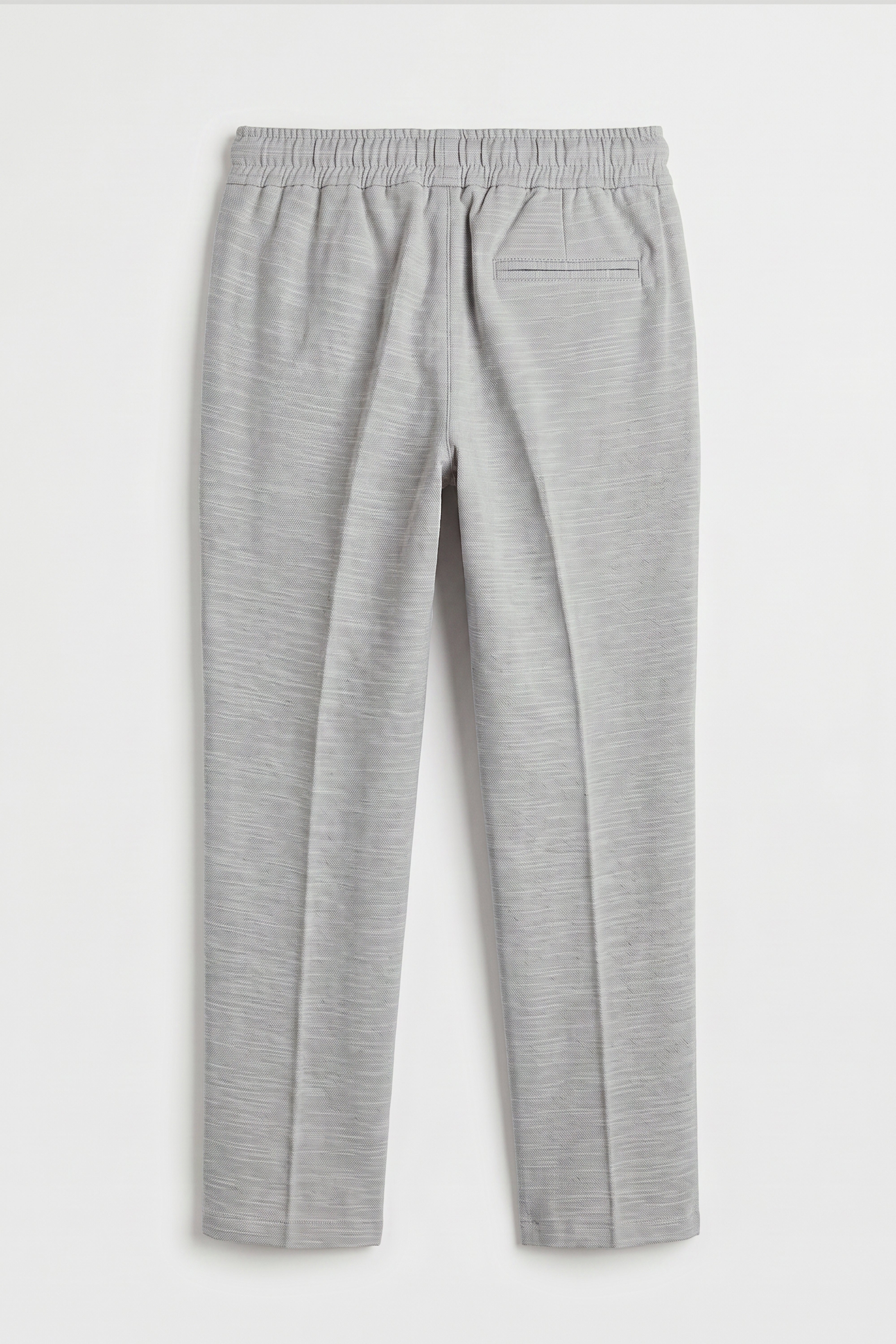 Boys 4-Piece Cotton Casual Suit - Stone Trousers Back Picture