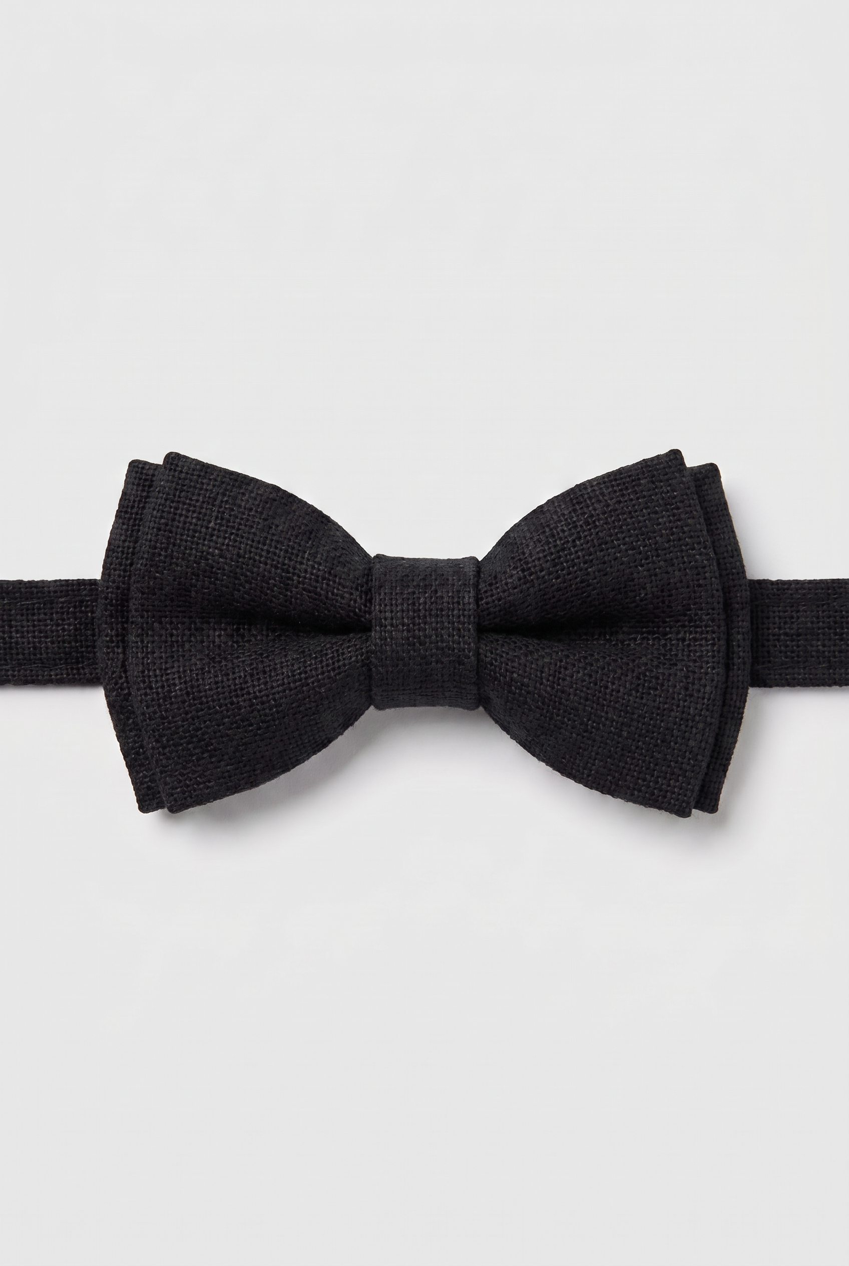 Boys 5-Piece Cotton Smart Casual Suit - Black Bowtie Picture