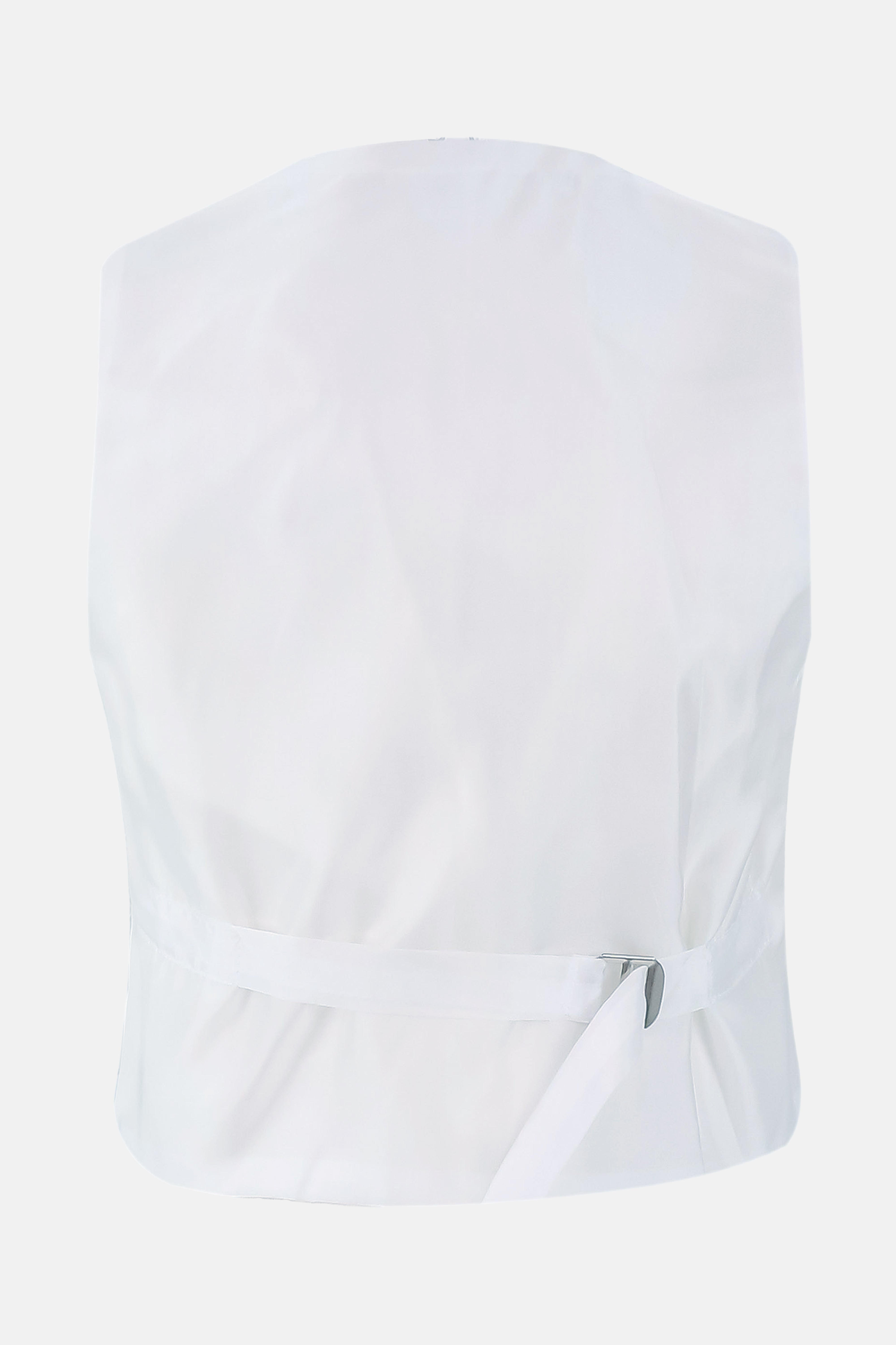 Boys 5-Piece Jacquard Paisley Communion Tuxedo Suit - White Waistcoat Back Picture