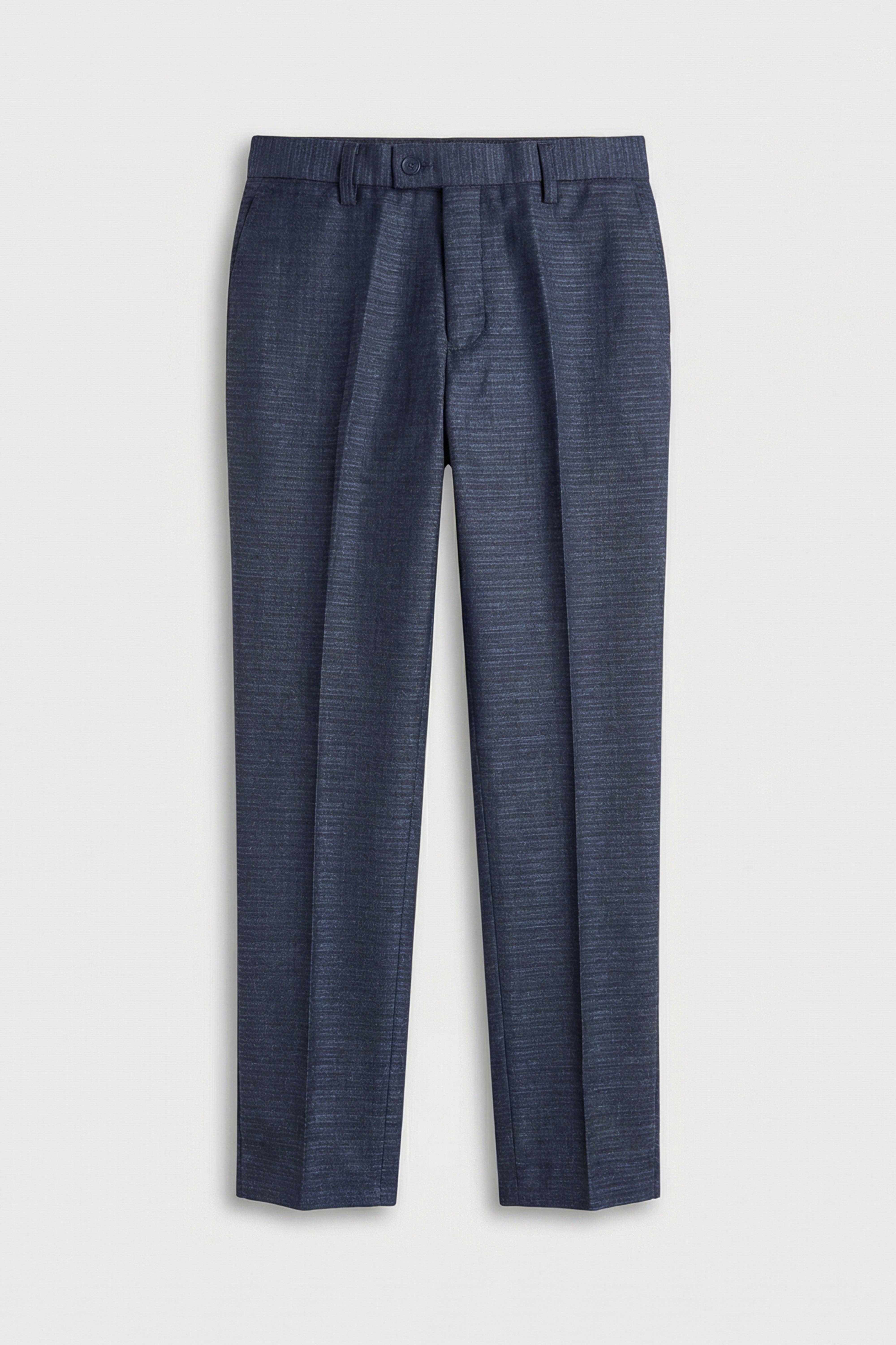 Boys 5-Piece Micro Check Twill Suit - Marcus - Grey Trousers Front Picture