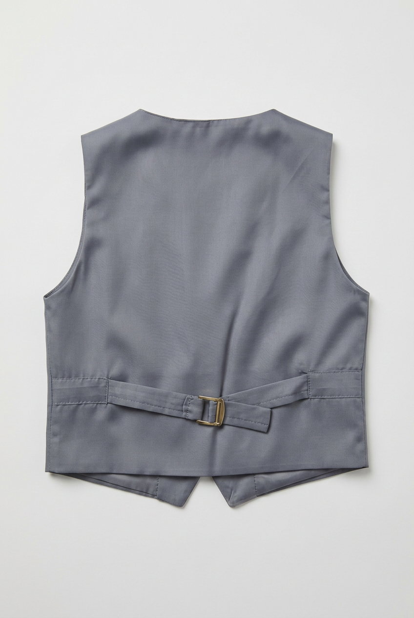 Traje de esmoquin para niños de 5 piezas con cuello chal de terciopelo removible - Gris