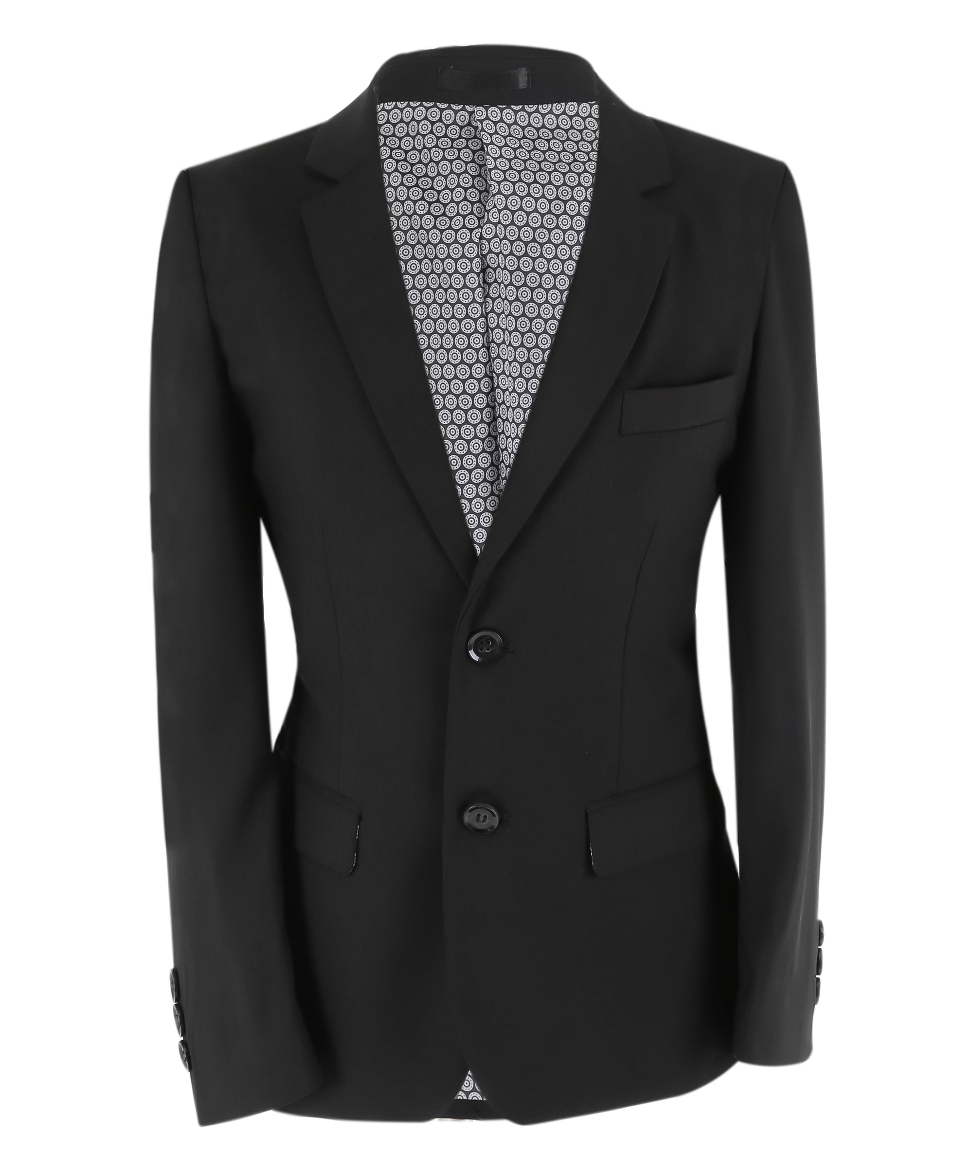Boys 5 Piece Formal Suit with Waistcoat and Tie - 523 Black