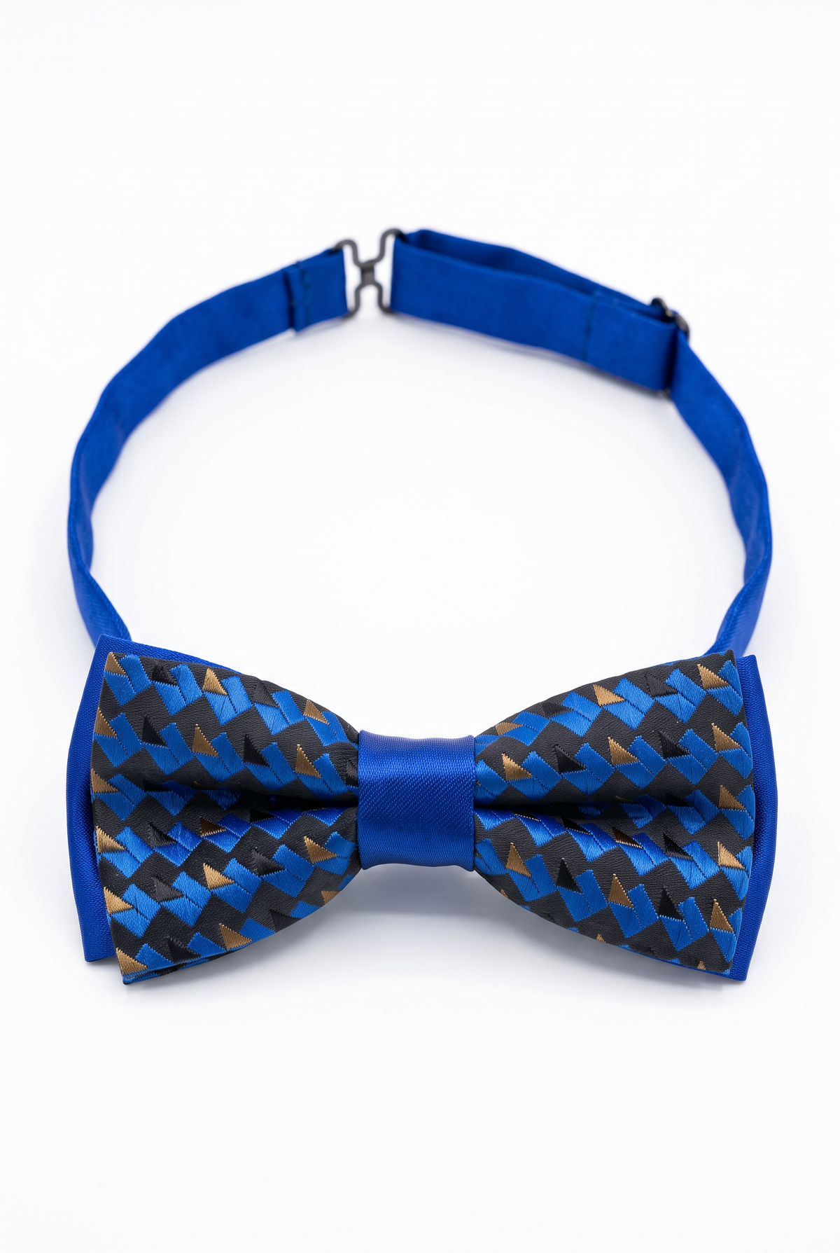 Boys Adjustable Patterned Bow Tie - BWMX - Blue.
