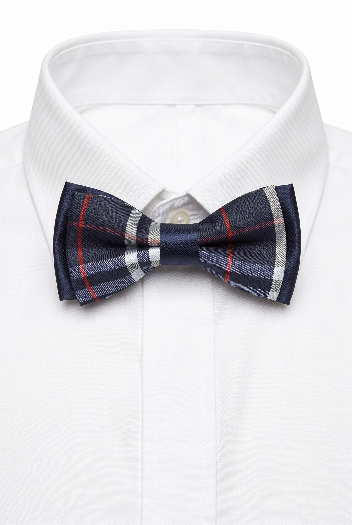 Set di papillon a quadri stile Burberry per bambini - blu navy e Rosso