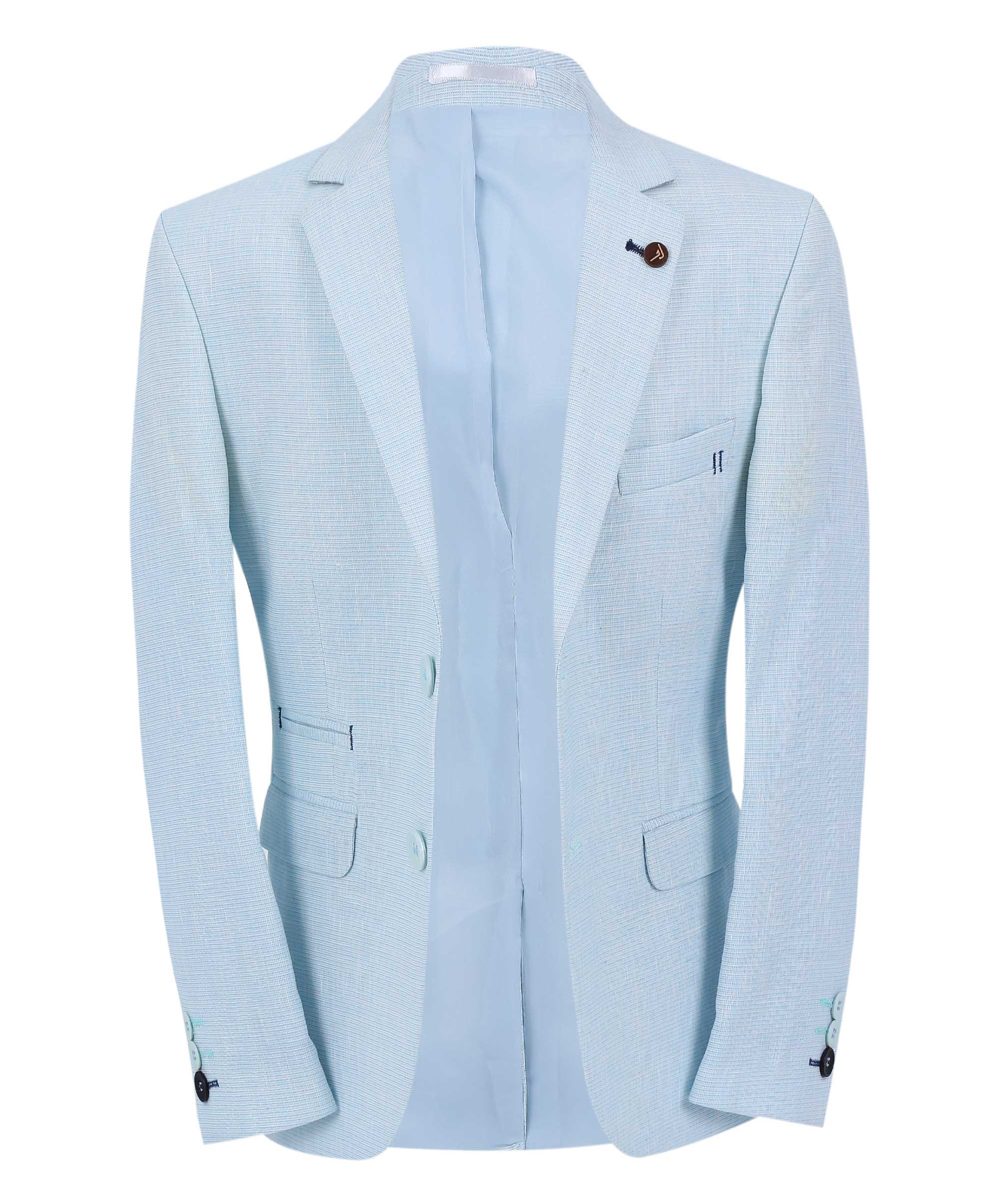 Jungen Casual Leinen Blazer - Beige