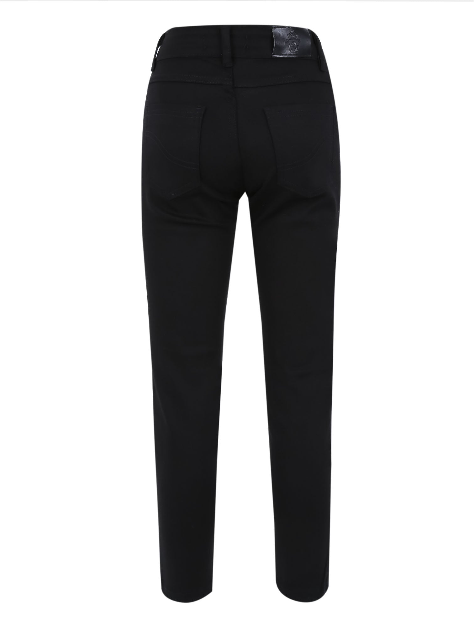 Pantalon chino décontracté stretch garçon – Noir
