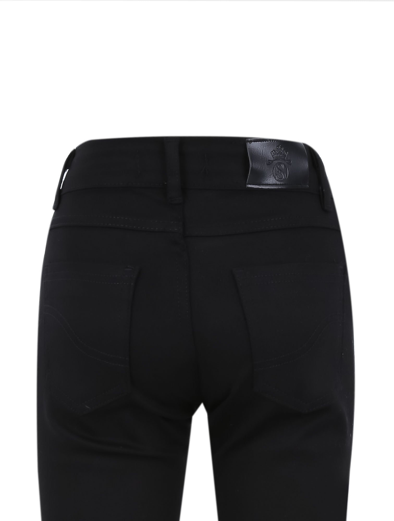 Pantalon chino décontracté stretch garçon – Noir