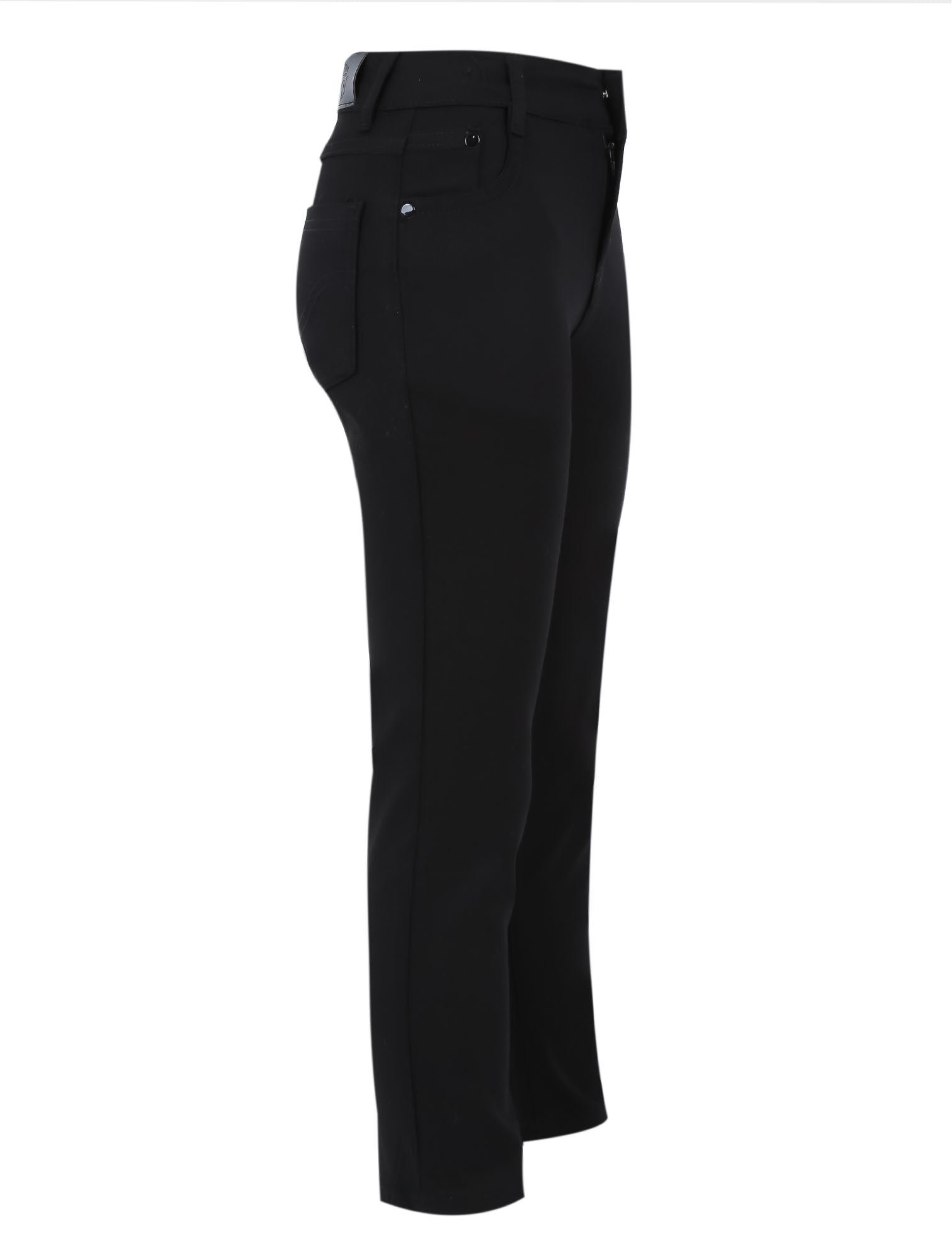 Pantalon chino décontracté stretch garçon – Noir