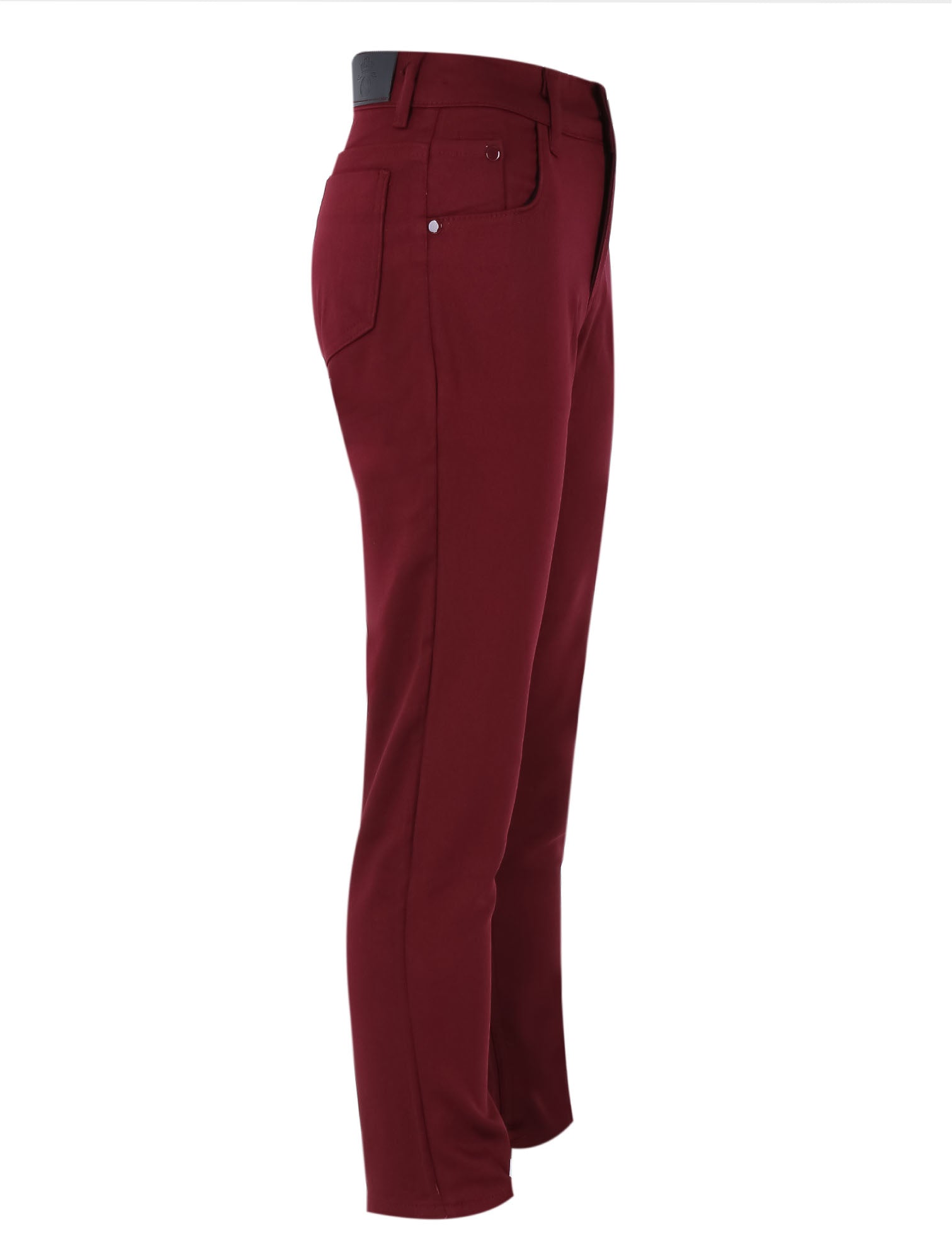 Jungen Casual Stretch Chinohose – Burgunderrot