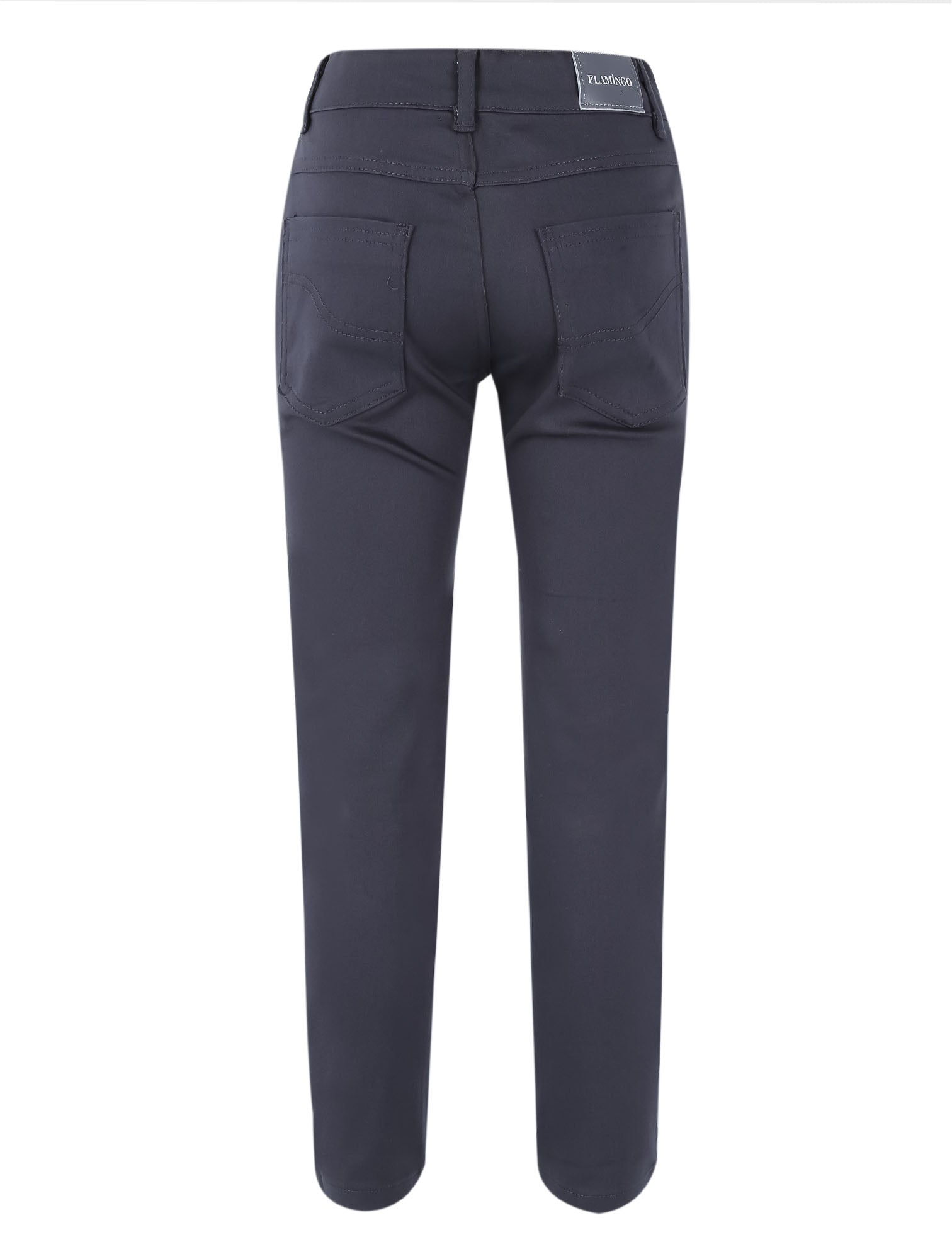 Pantalon chino décontracté stretch garçon – Gris anthracite