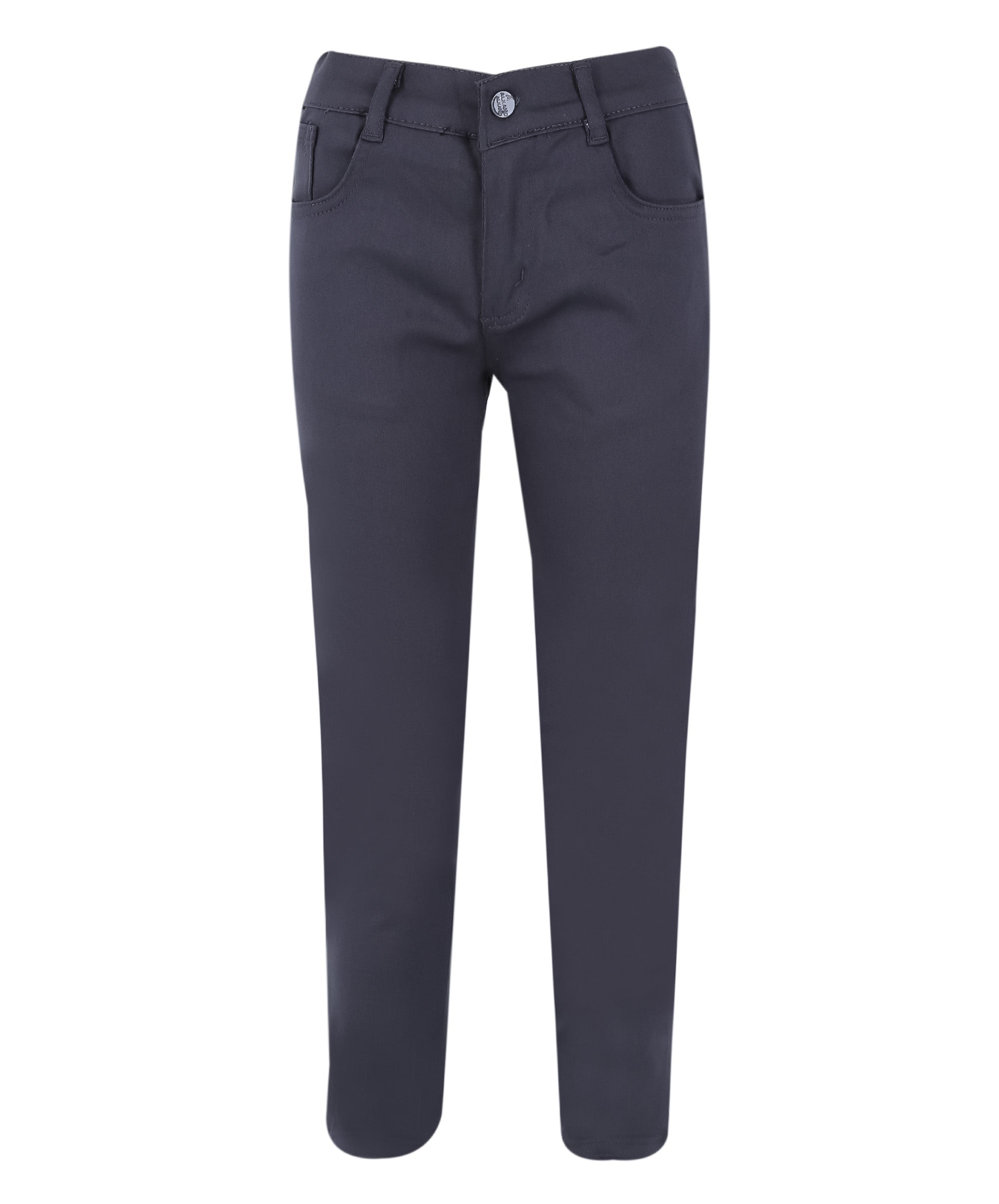Pantalon chino décontracté stretch garçon – Gris anthracite