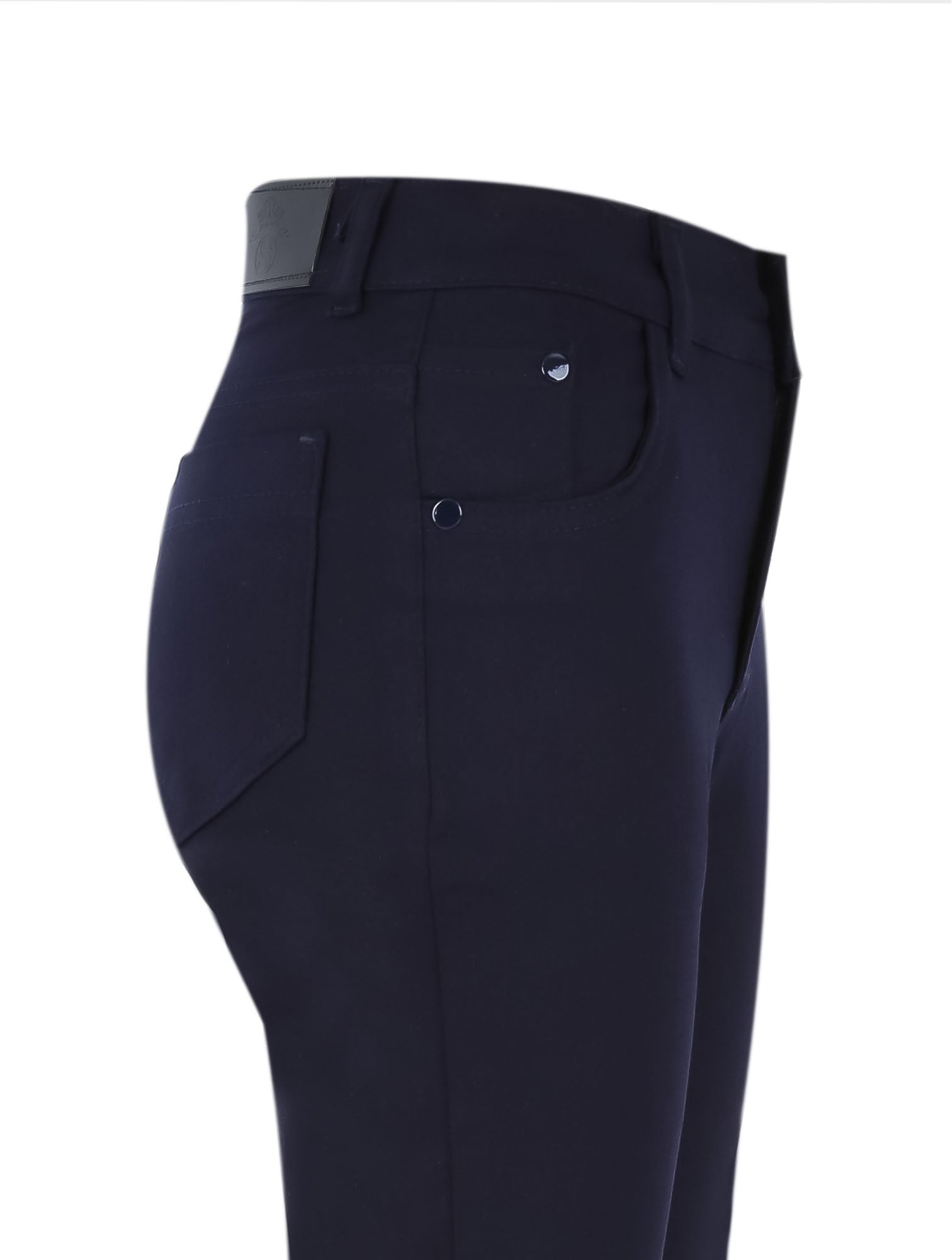 Jungen Casual Stretch Chinohose – Marineblau