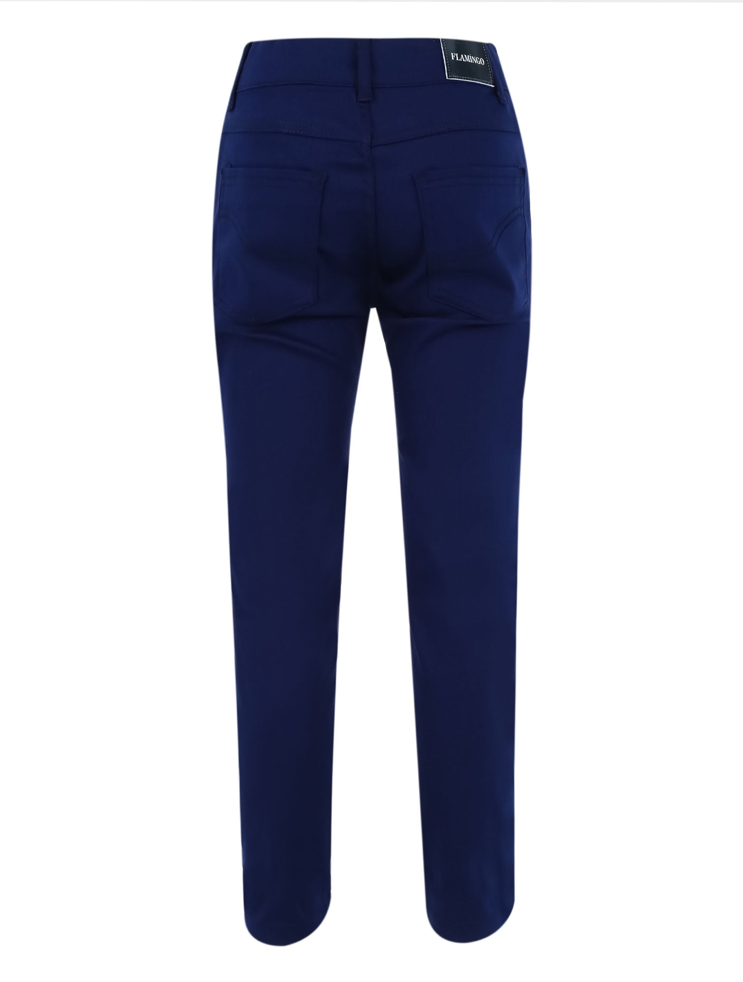 Pantalon chino décontracté stretch garçon – Bleu parlement