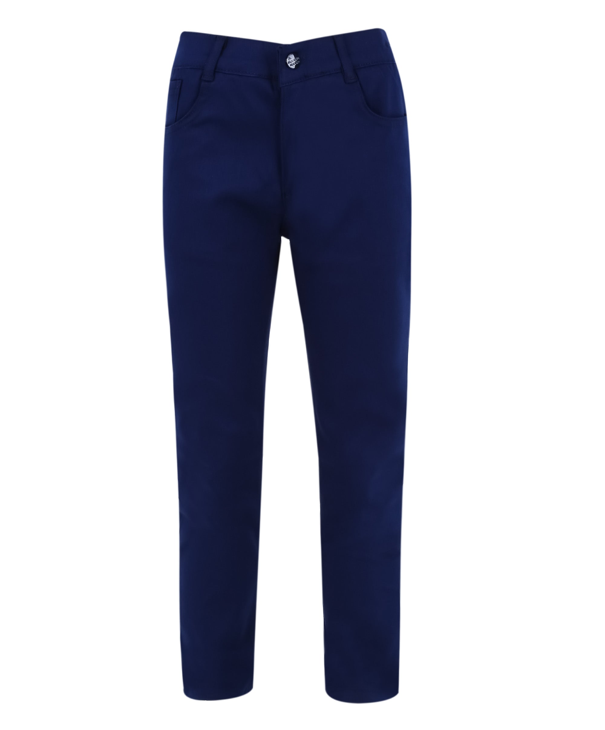 Pantalon chino décontracté stretch garçon – Bleu parlement