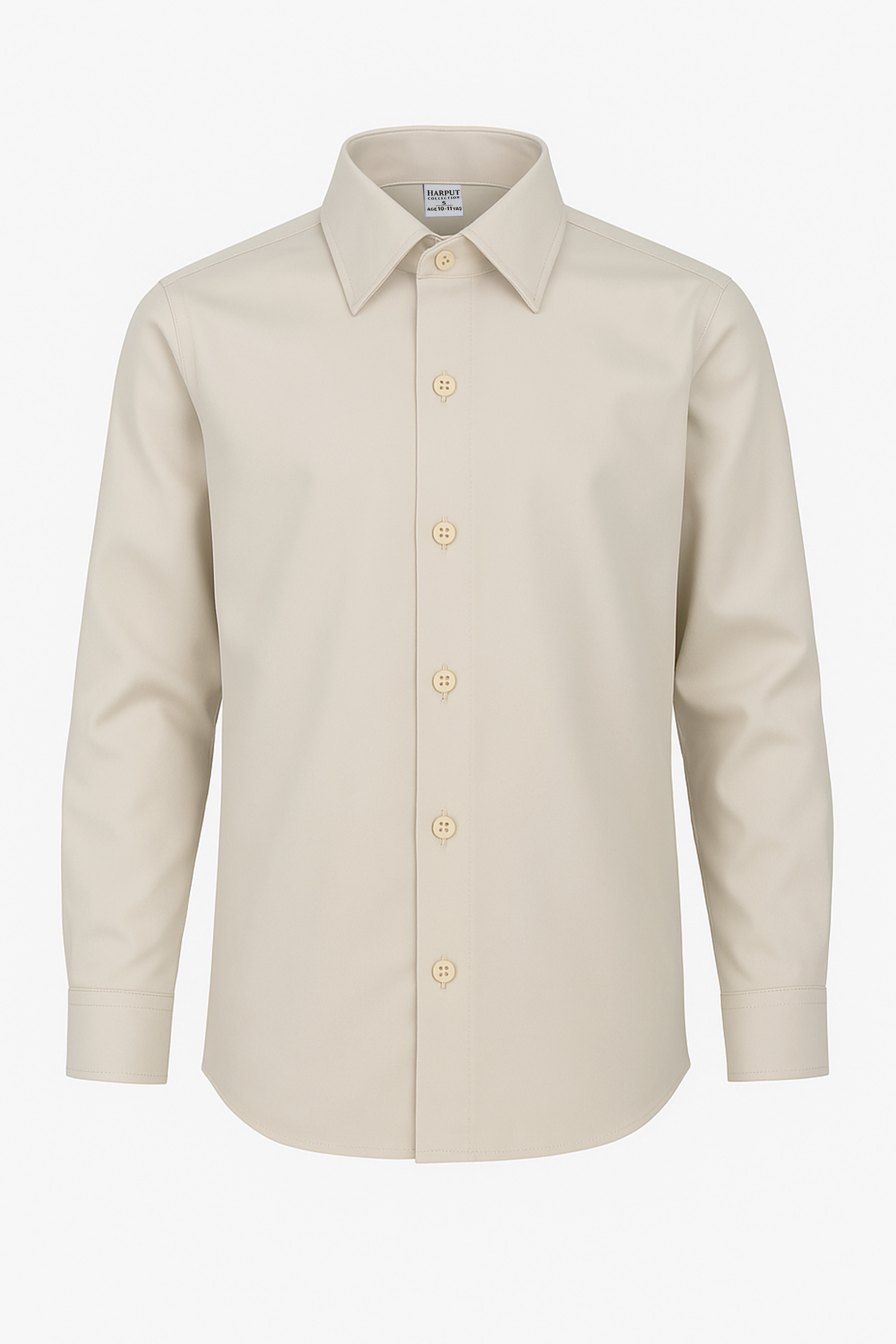 Chemise à col classique pour garçons - Harput - Beige