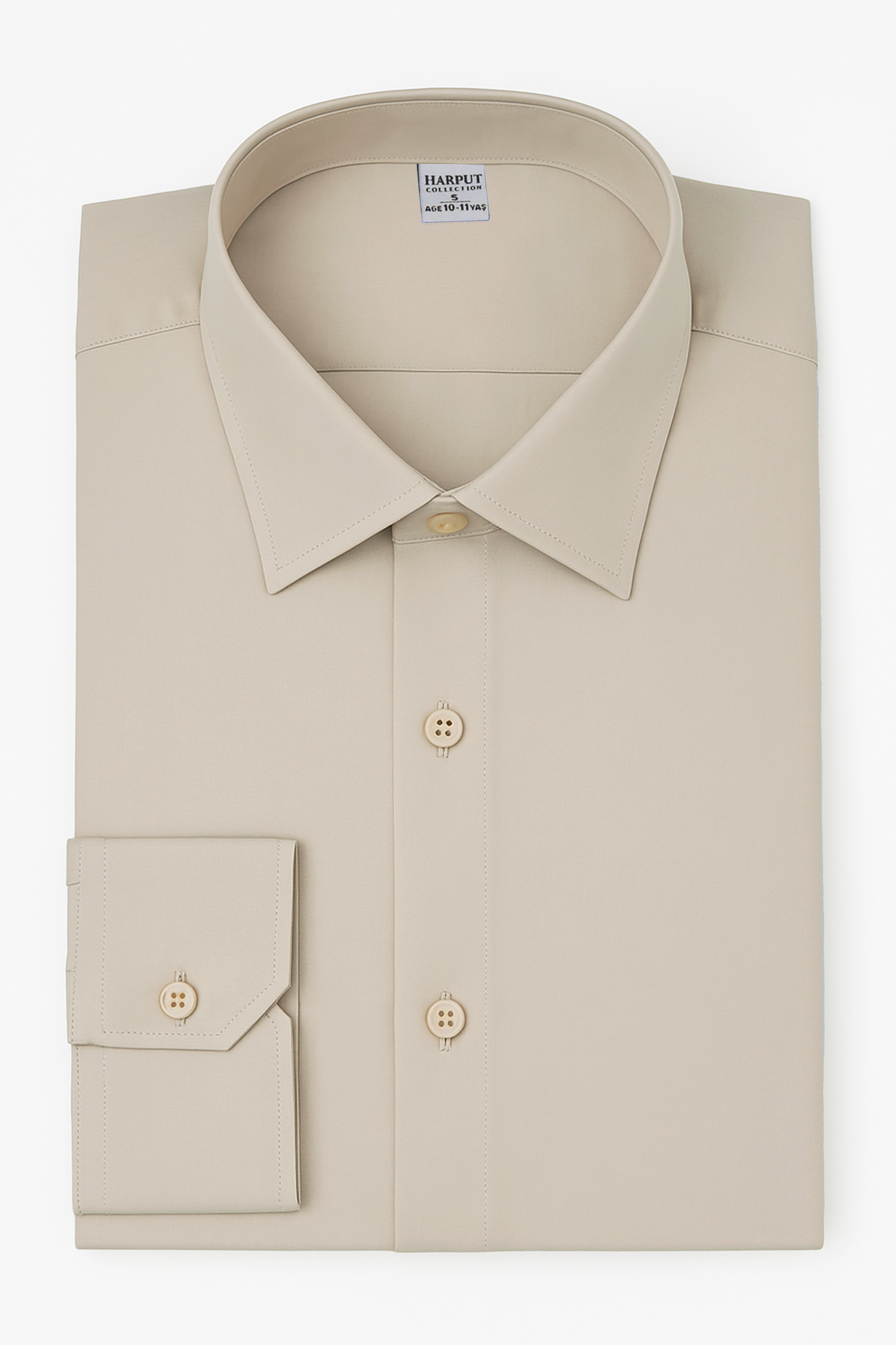 Chemise à col classique pour garçons - Harput - Beige