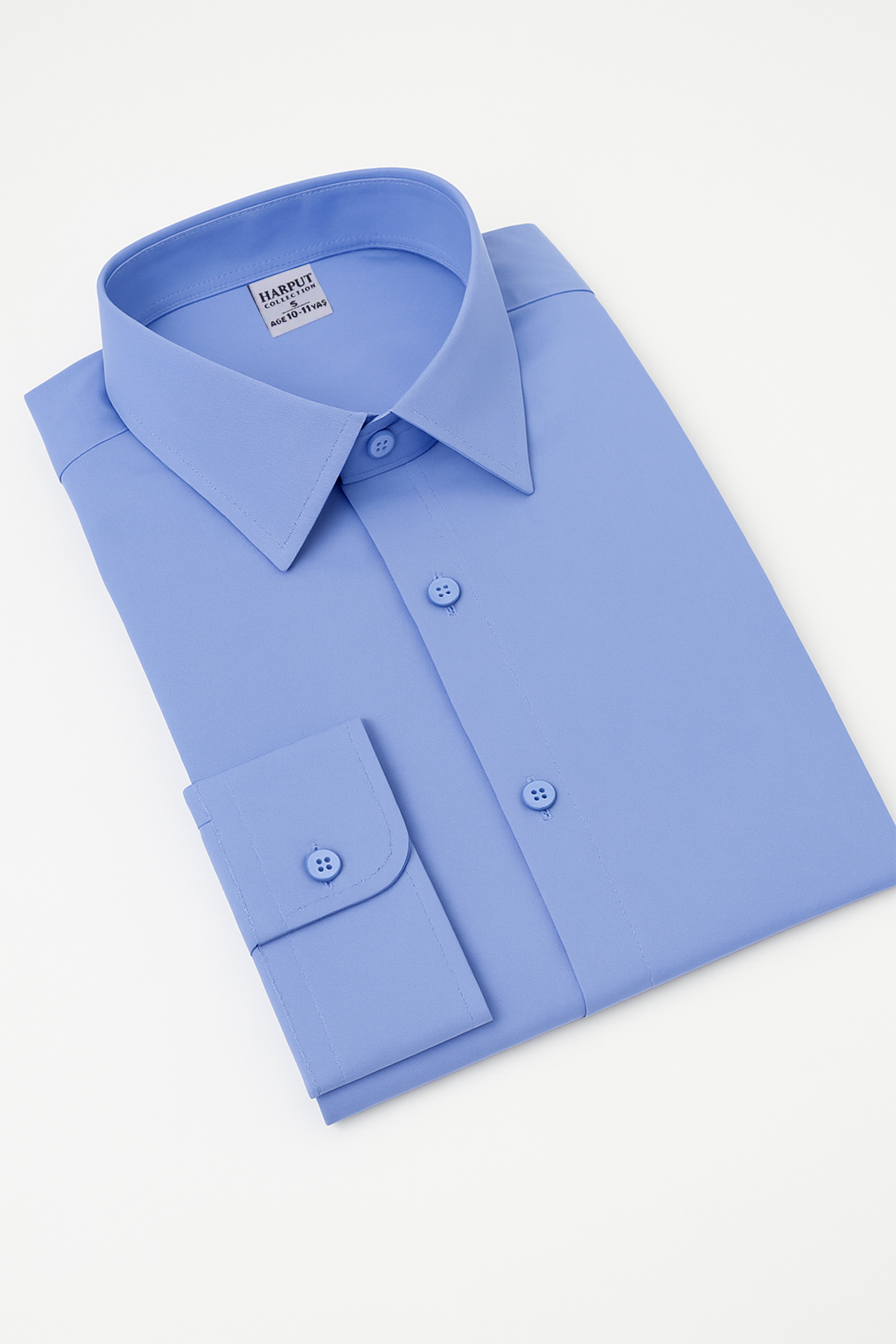 Chemise à col classique pour garçons - Harput - Bleu