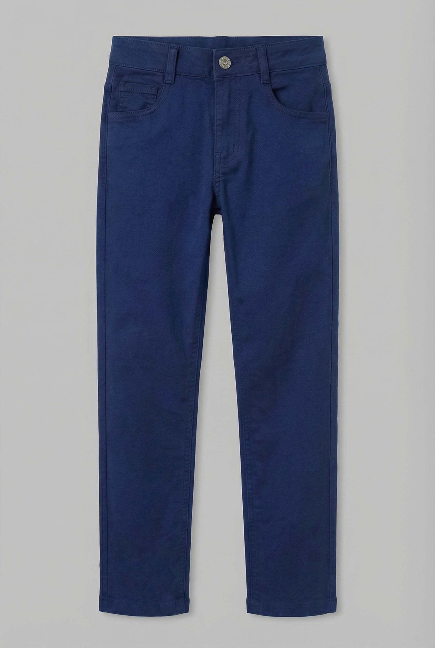 Boys Cotton Casual Stretch Chino Trousers – Parliament Blue