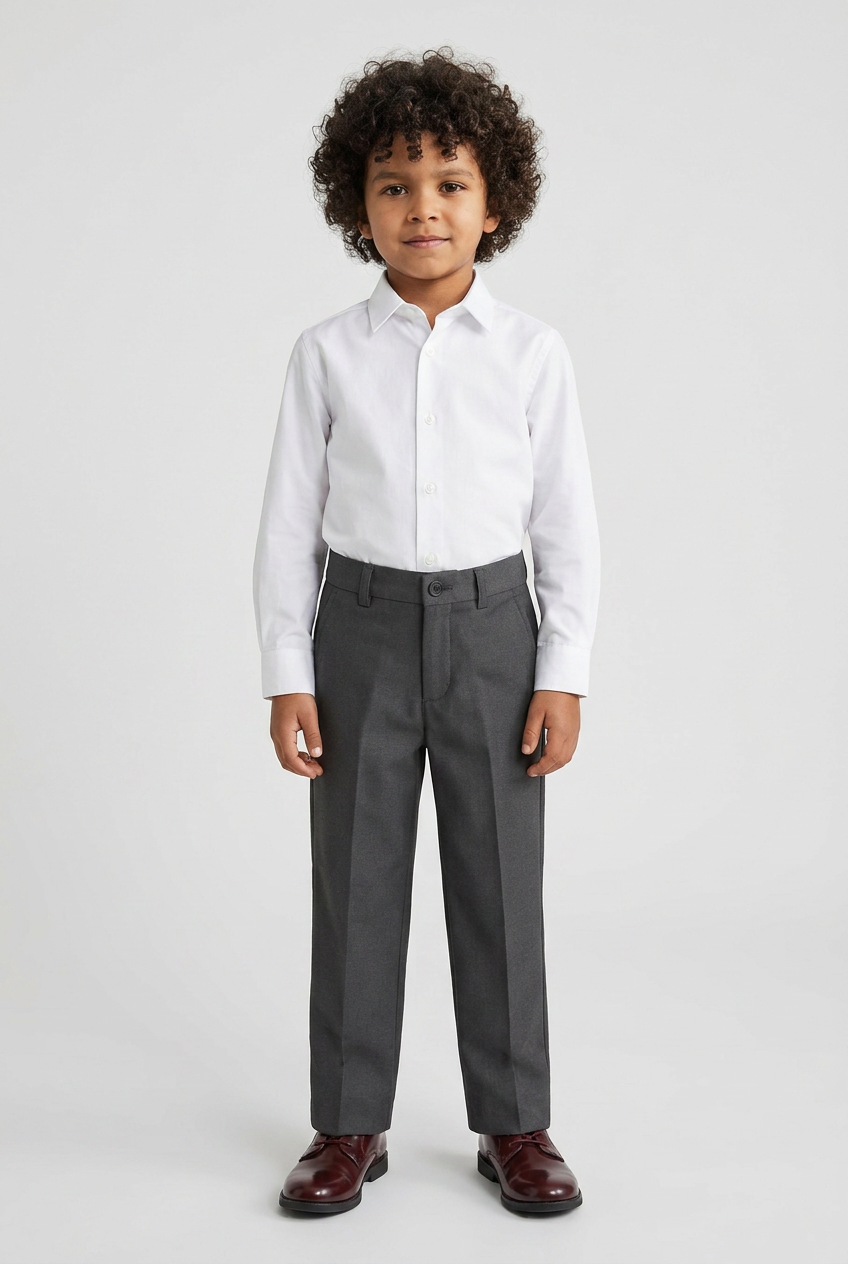 Pantalon de costume habillé pour garçon - Gris