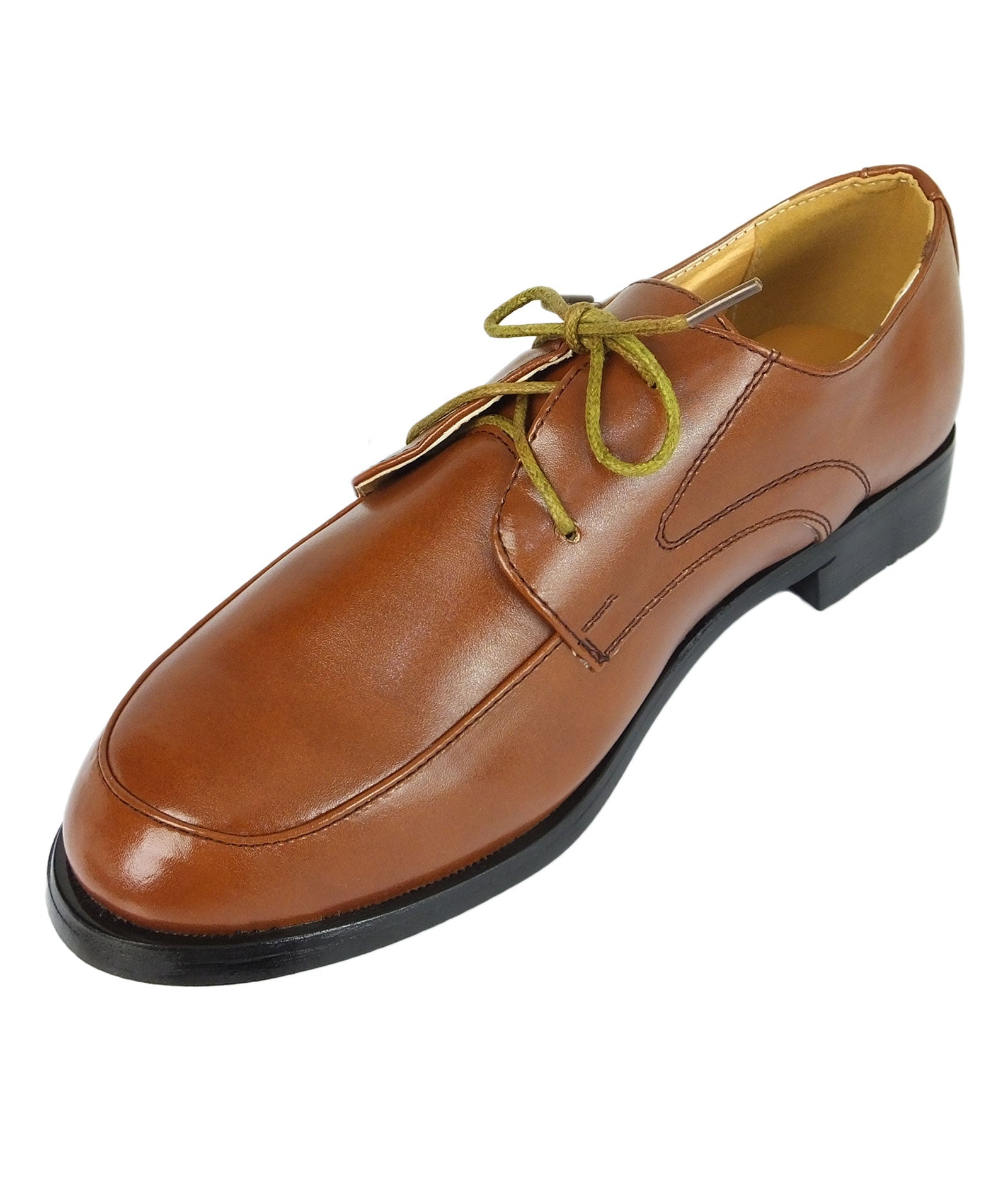 Buben Schnürschuhe aus Lackleder – Braun