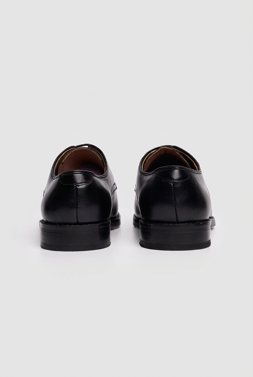 Scarpe eleganti stringate Derby in pelle per ragazzi - Nero