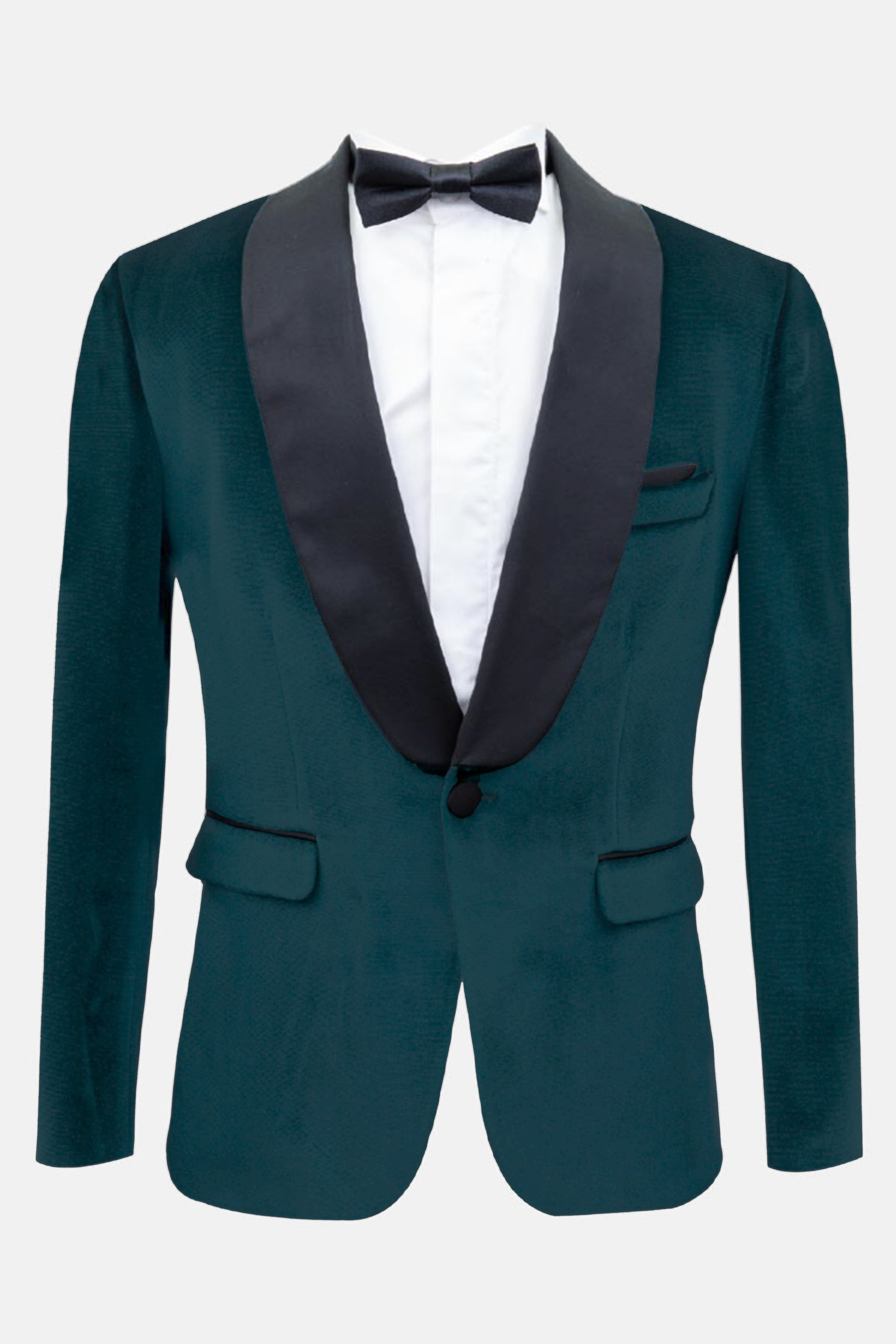 Boys Matt Velvet Tuxedo Blazer - Kingsman - Green