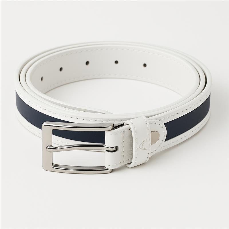 Jungen Navy Lackformeller Gürtel für formelle und alltägliche Anlässe - Navy - Weiß
