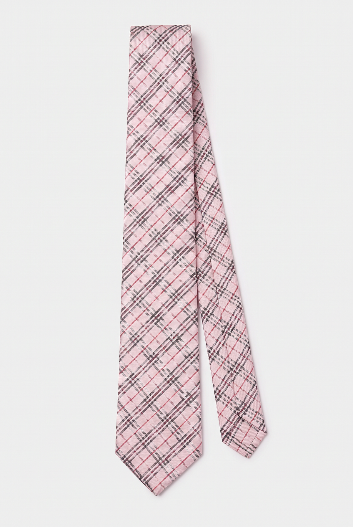 Jungen Karo-Krawatte in Pink und Rot