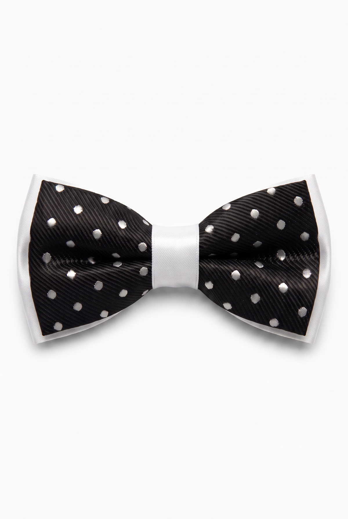 Boys Polka Dot Bow Tie - BWP Black and White