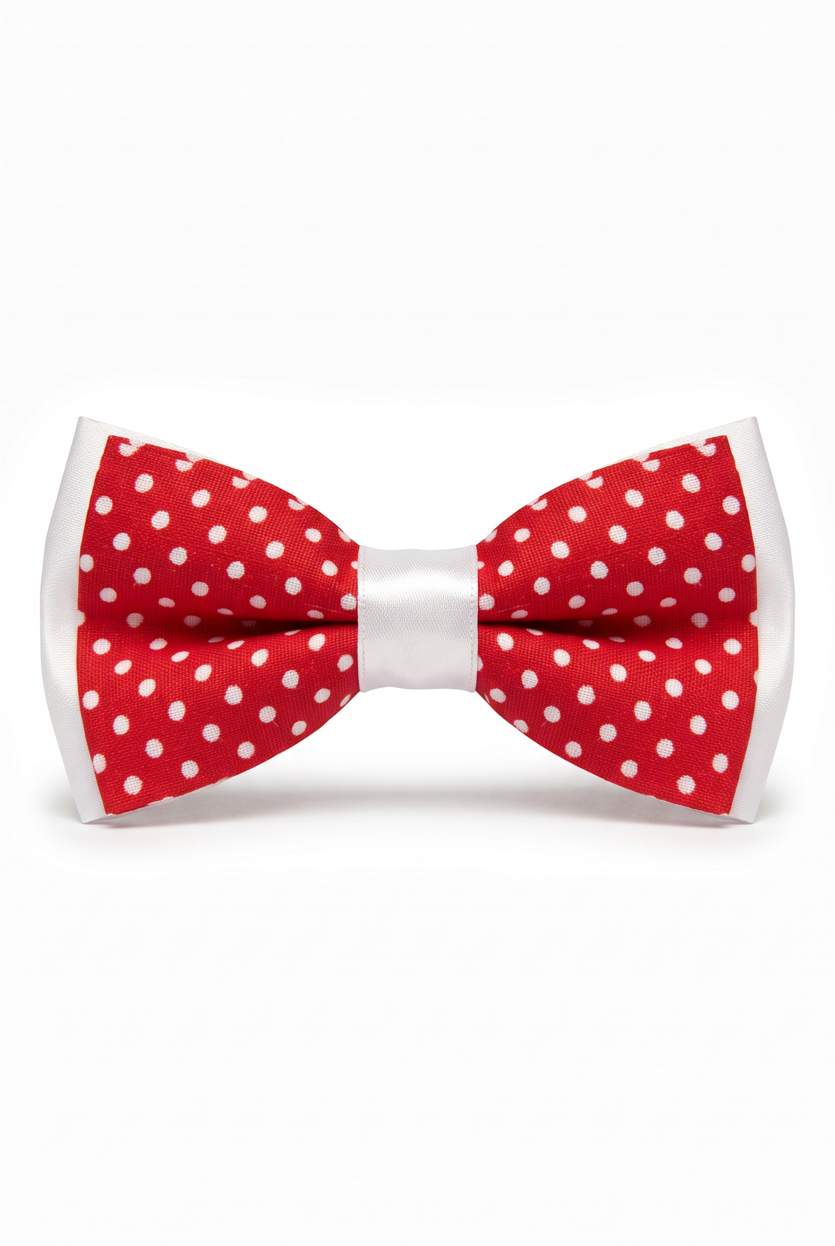 Boys Polka Dot Bow Tie - BWP Red and White picture