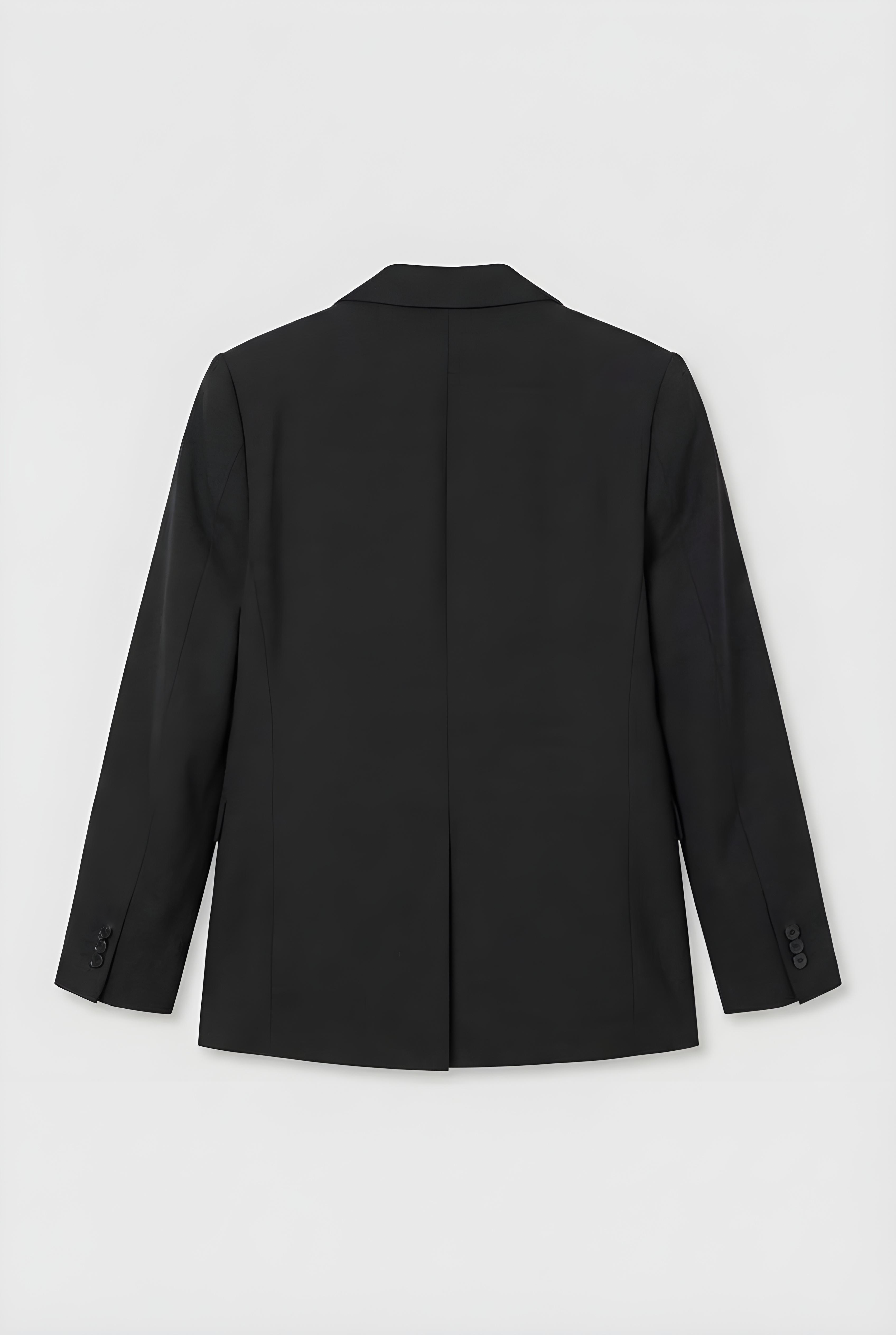 Jungen Slim Fit 8-teiliges formelles Anzugset – Schwarz