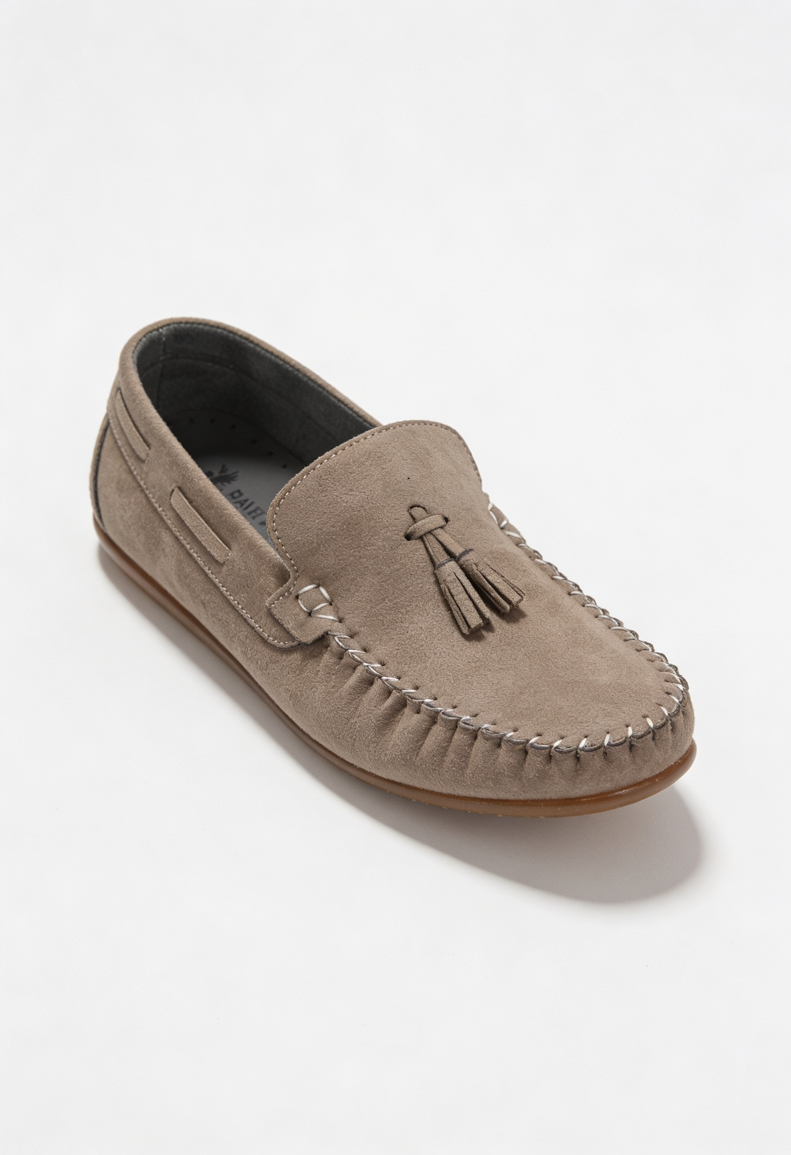Erkek Çocuk Püsküllü Süet Slip On Penny Loafer - BABYLON - Kum Bej