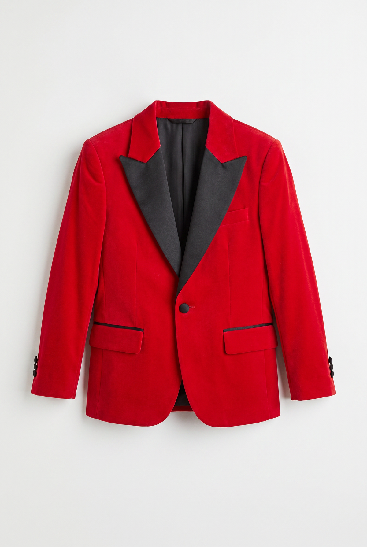 Boys Velvet Blazer Satin Lapel Dinner Jacket - Mayfair - Red Blazer Picture