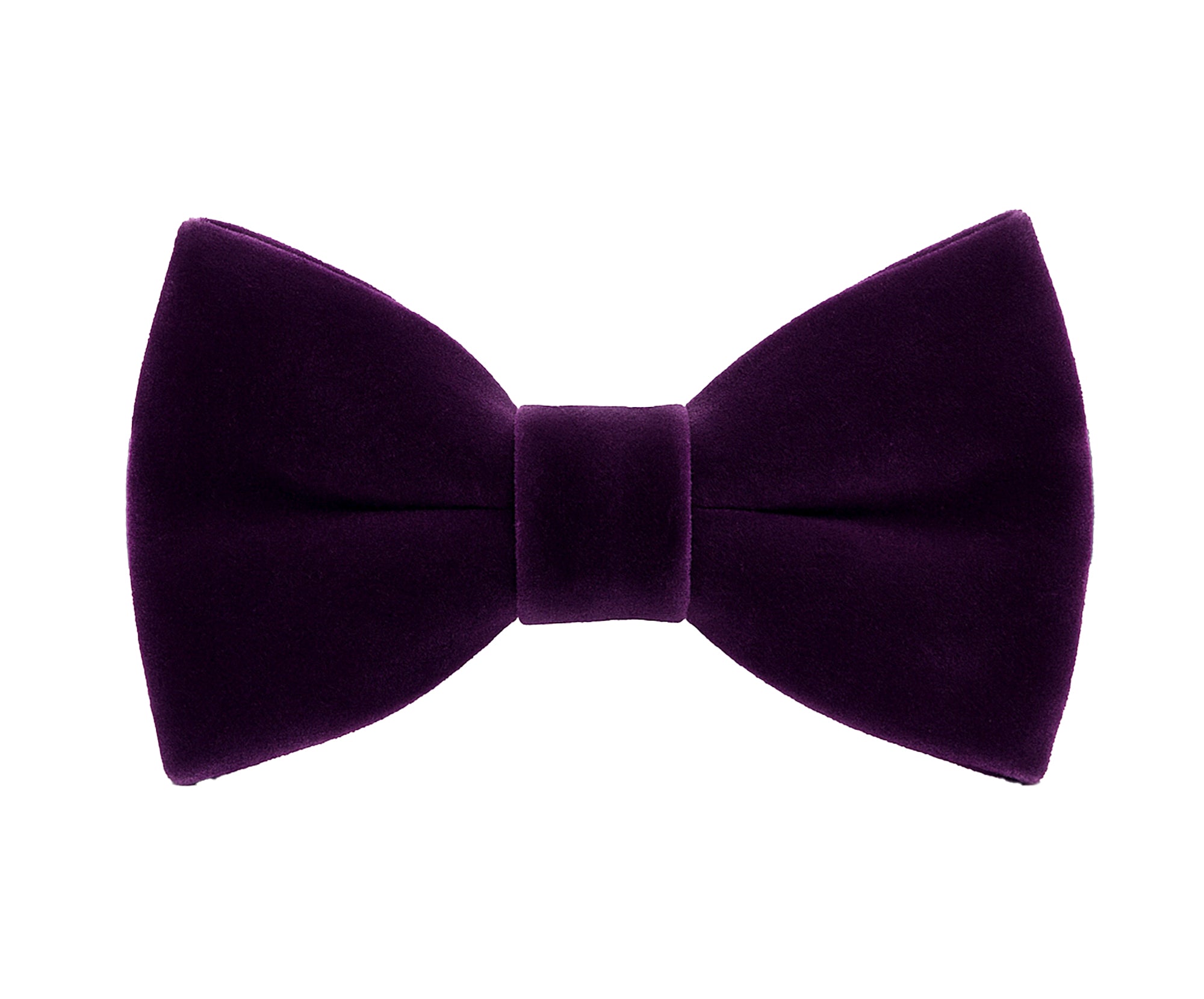 Boys Velvet Dickie Bow Tie & Handkerchief Set - Savoy - Purple