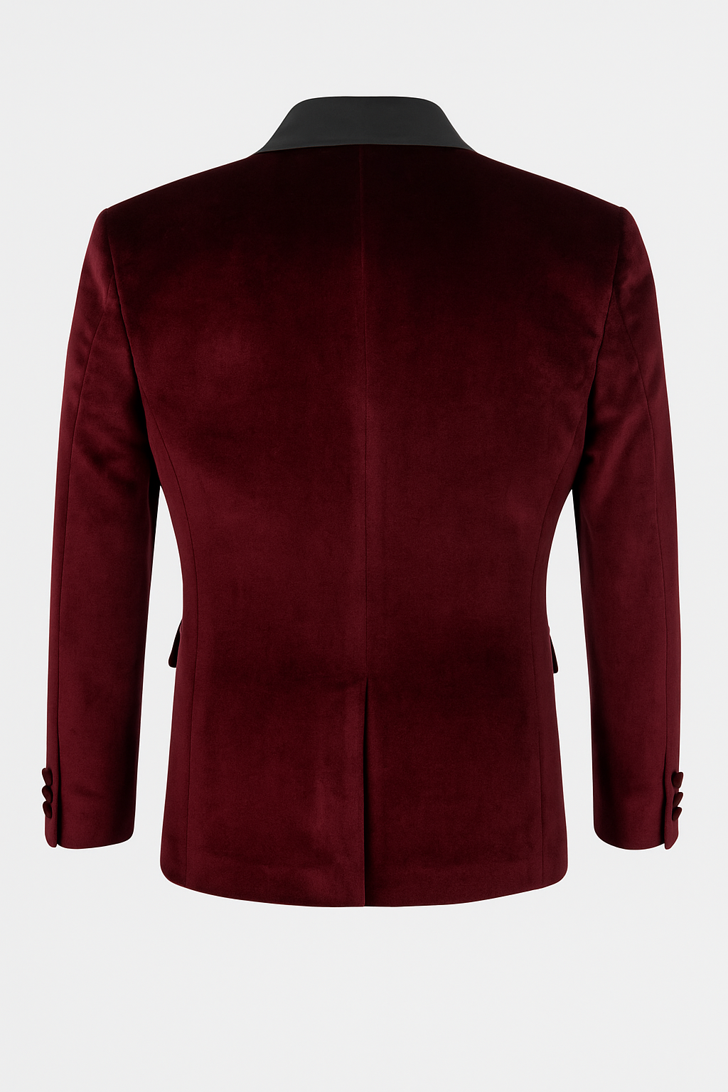 Boys Velvet Tuxedo Blazer Set - KINGSMAN - Burgundy