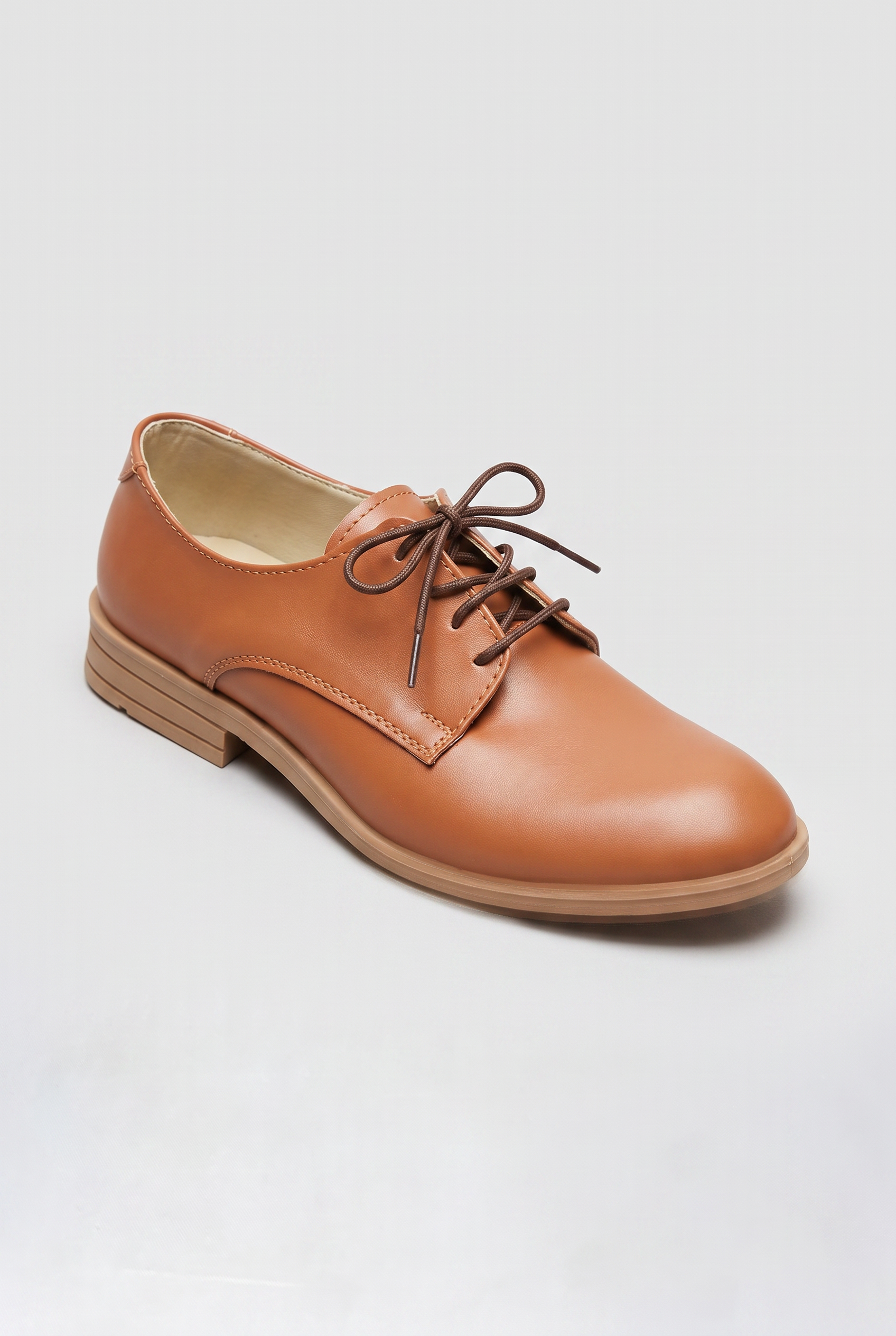 Boys Woven Leather Loafers - Denver - Tan Brown Side Picture