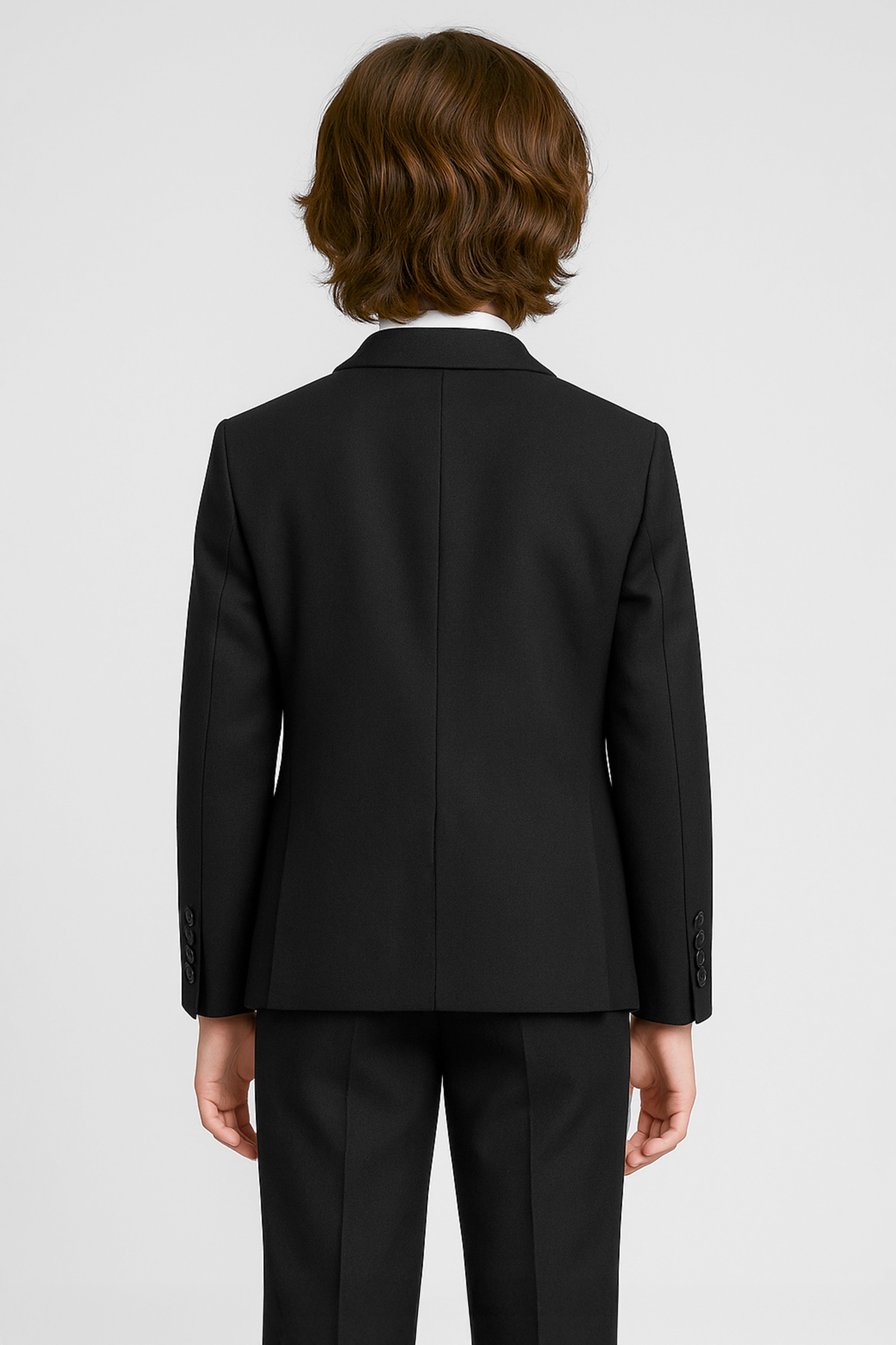 Boys’ 2-Piece Twill Formal Suit - Dean  - Black Back Picture