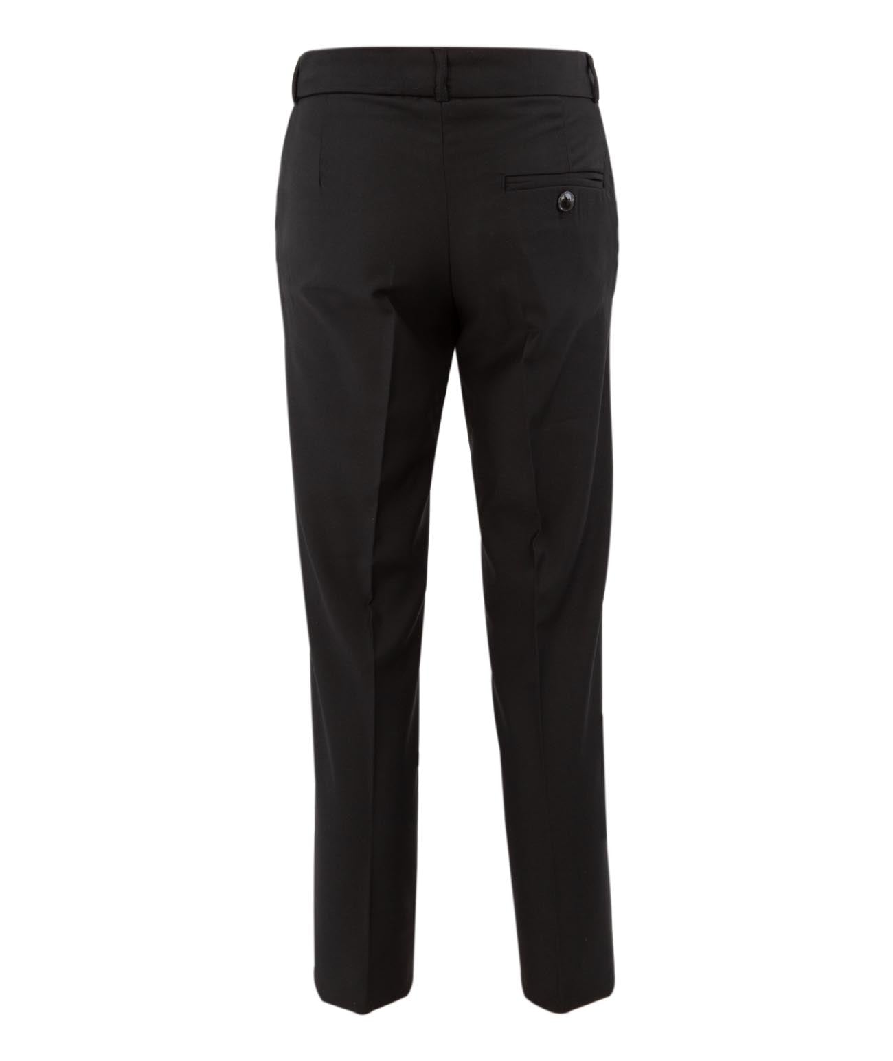 Ensemble smoking blanc 3 pièces pour garçon avec détails noirs