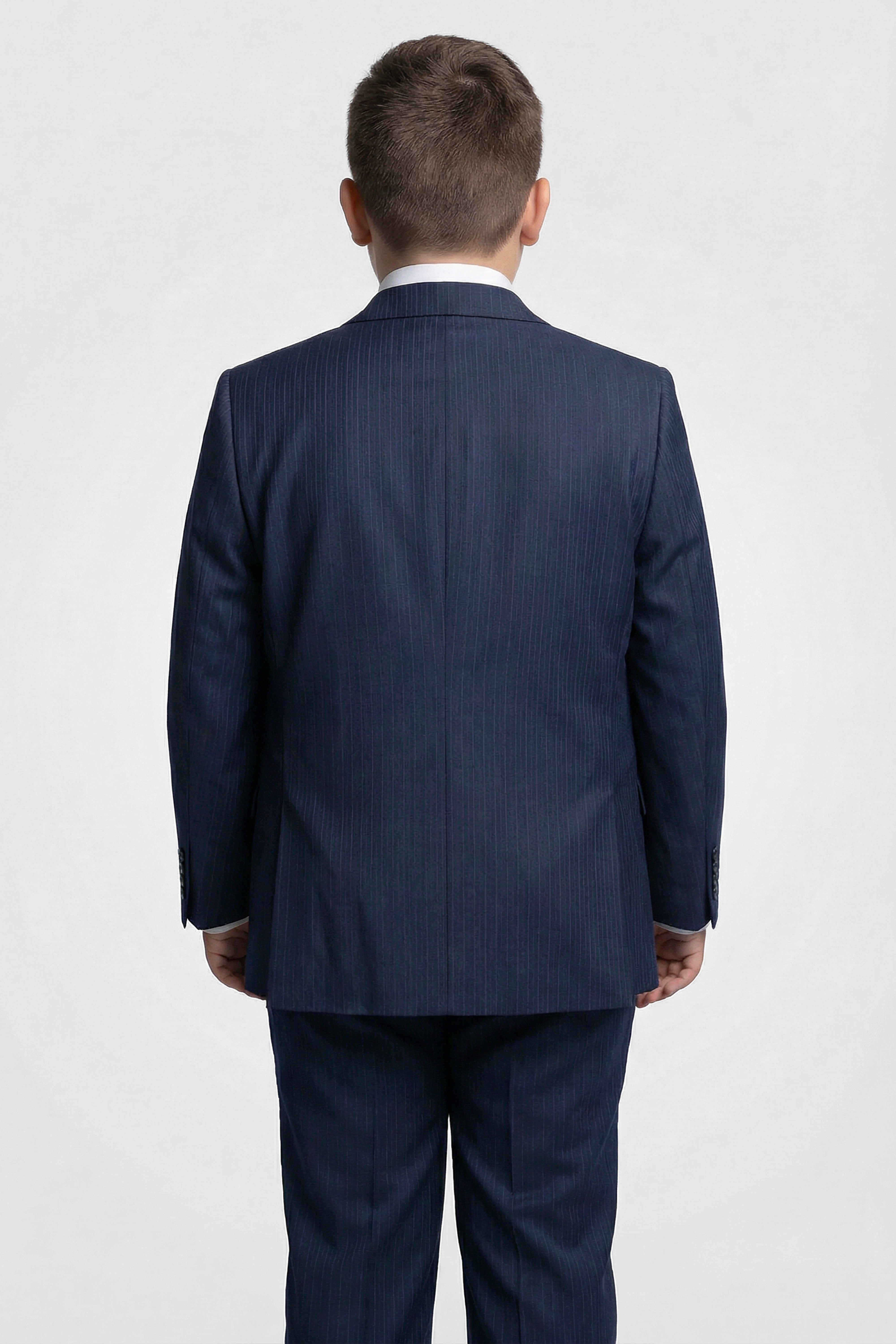 Costume 5 pièces à chevrons pour garçon - Dawson - Bleu marine