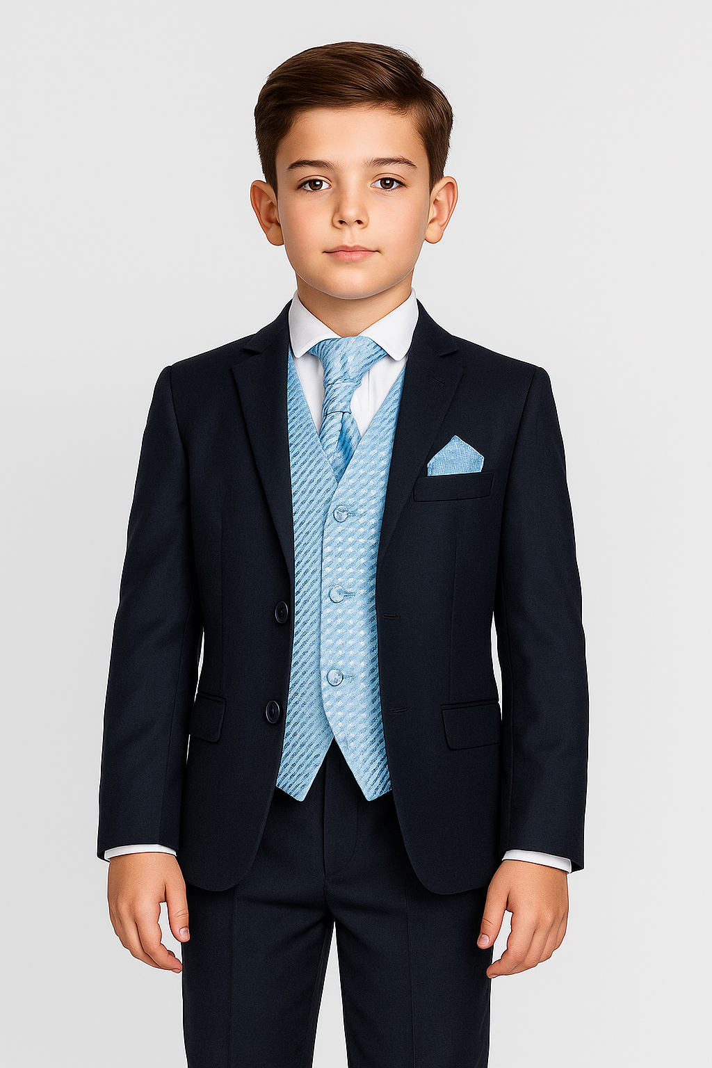 Jungen 5-teiliges Marine Dinneranzug-Set - Marineblau